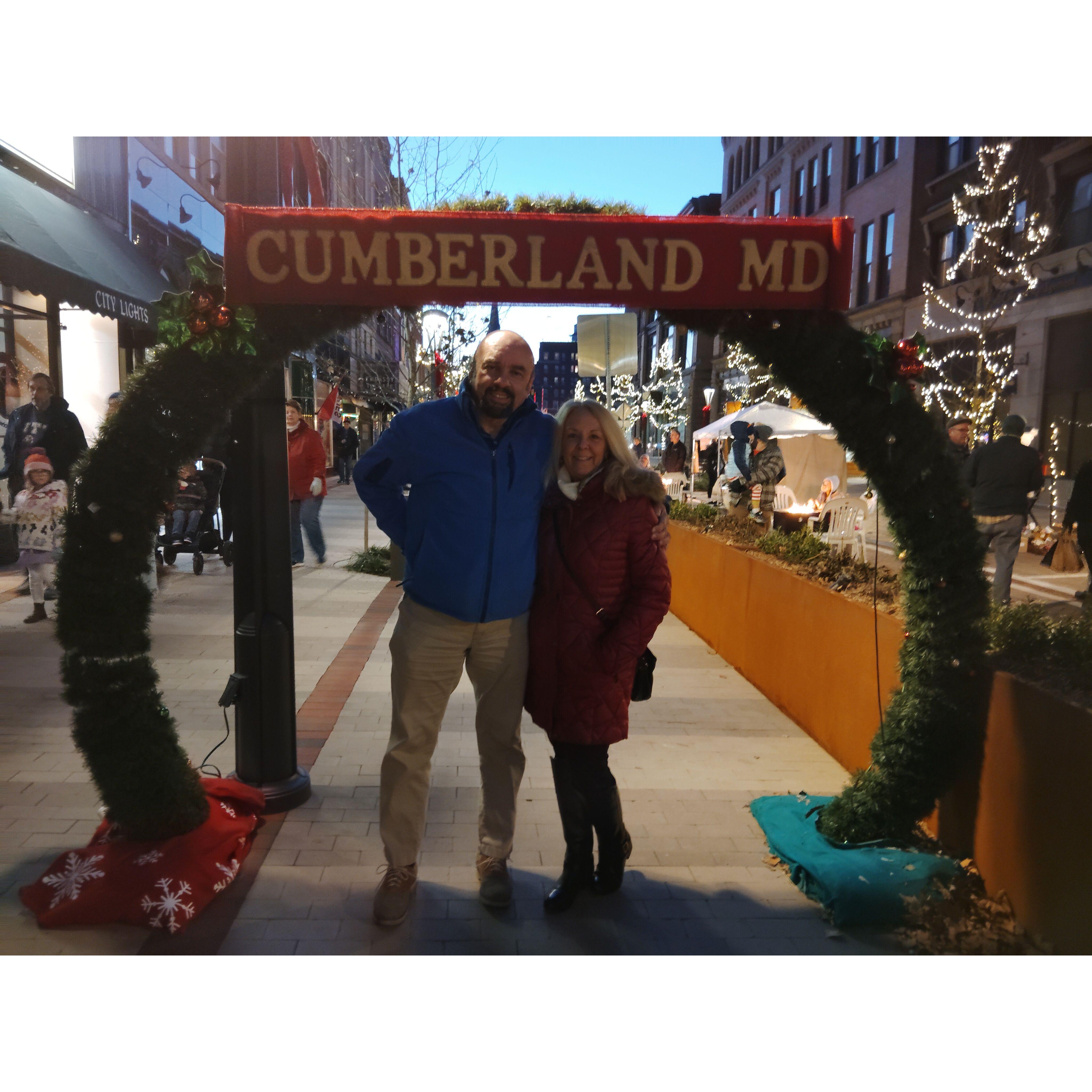 TNT downtown Cumberland at Winterfest 2024.