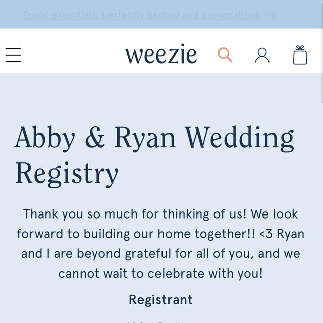 Weezie Registry