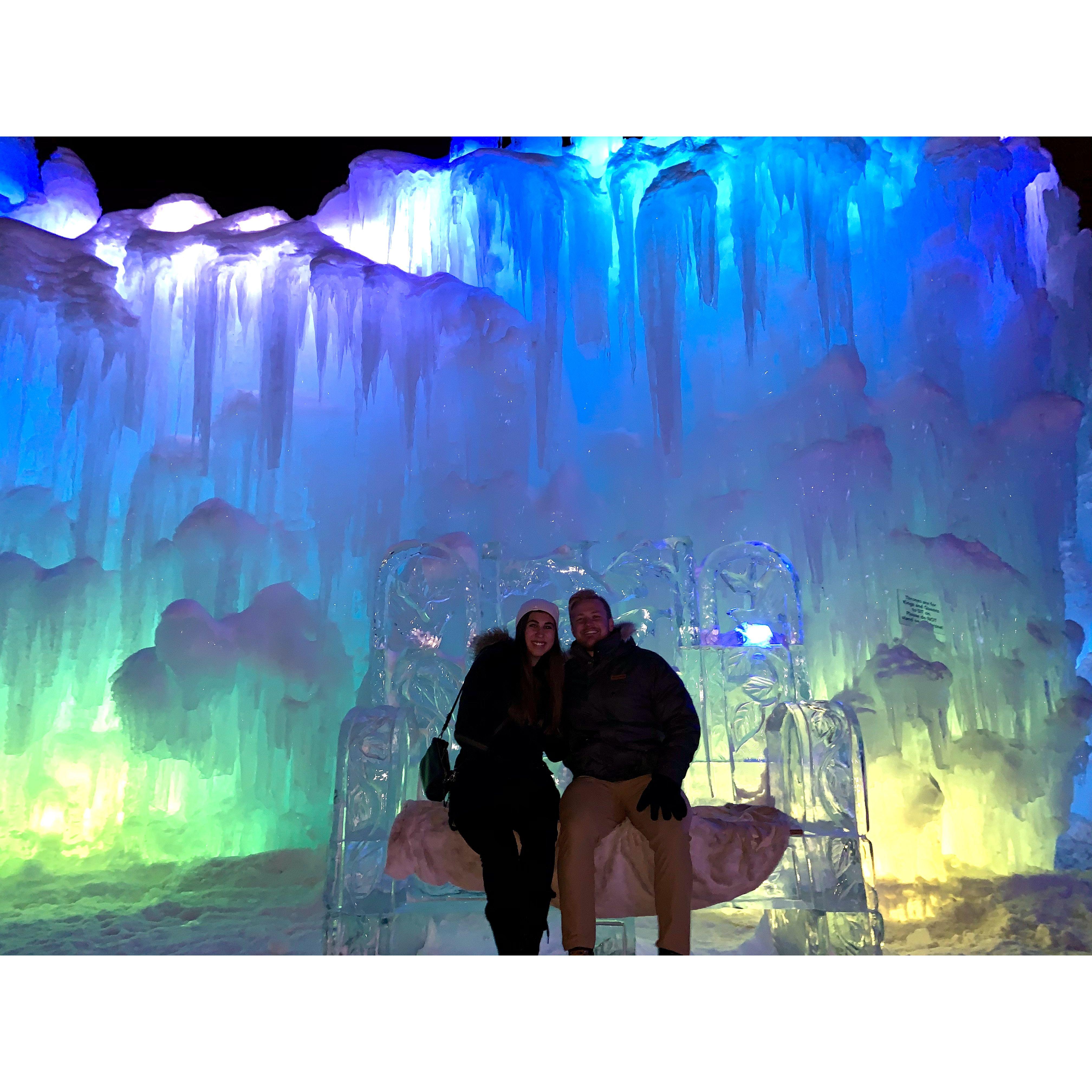 Ice castle tour, first weekend trip together