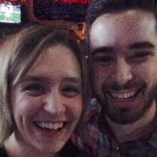 First picture together as an official couple :)