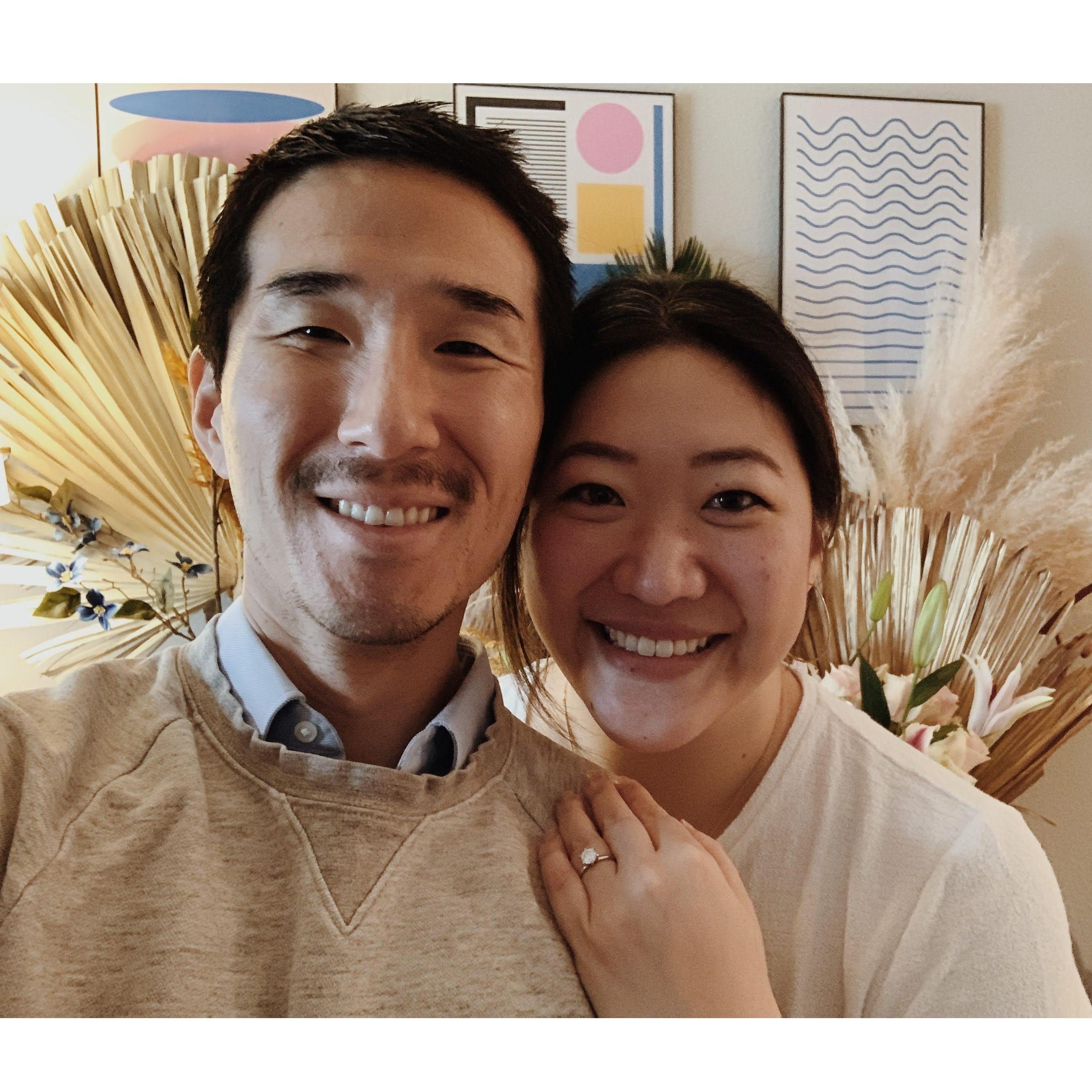 The day we got engaged!