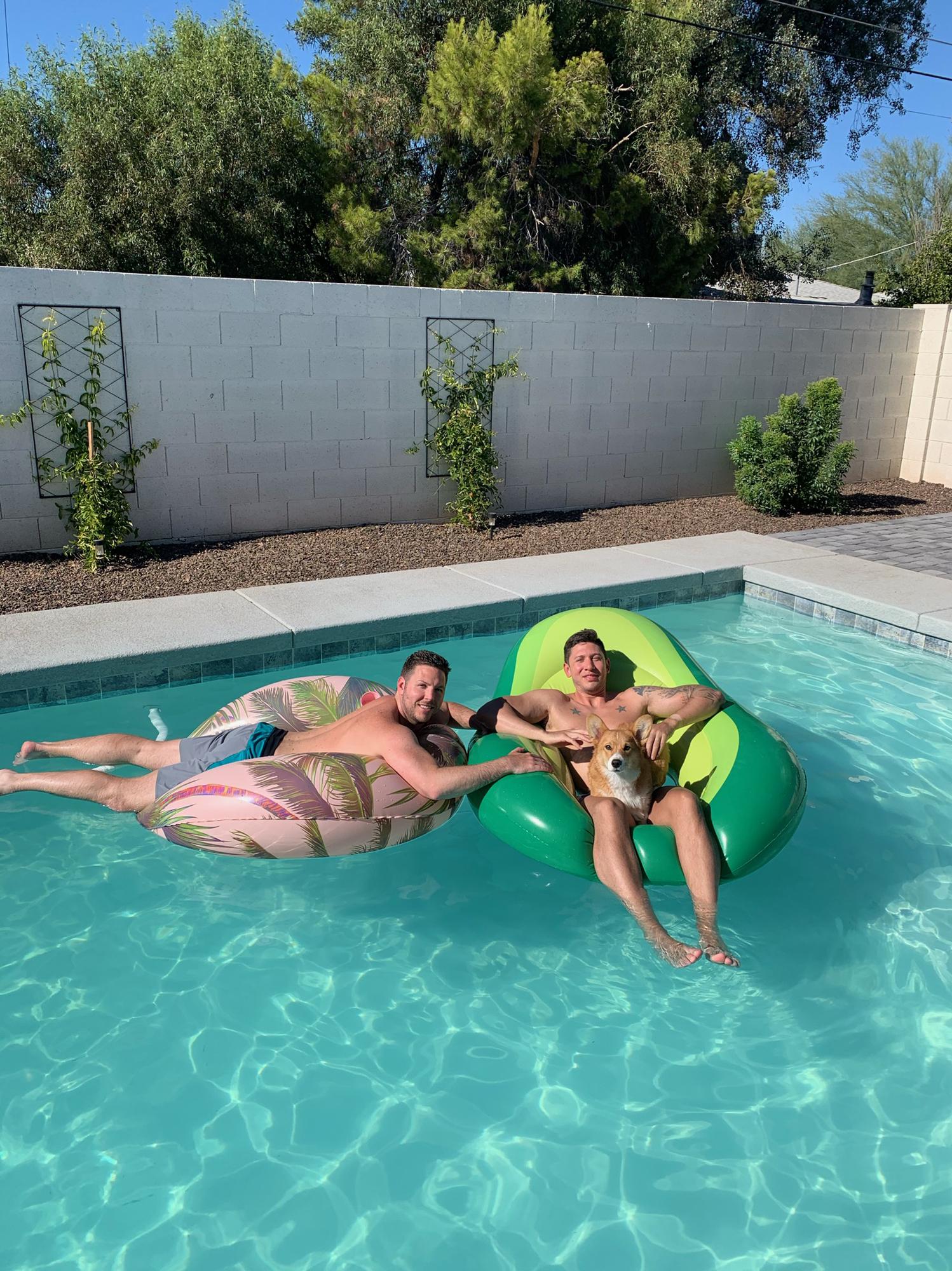Relaxing in Scottsdale, AZ with Diego for his first road trip