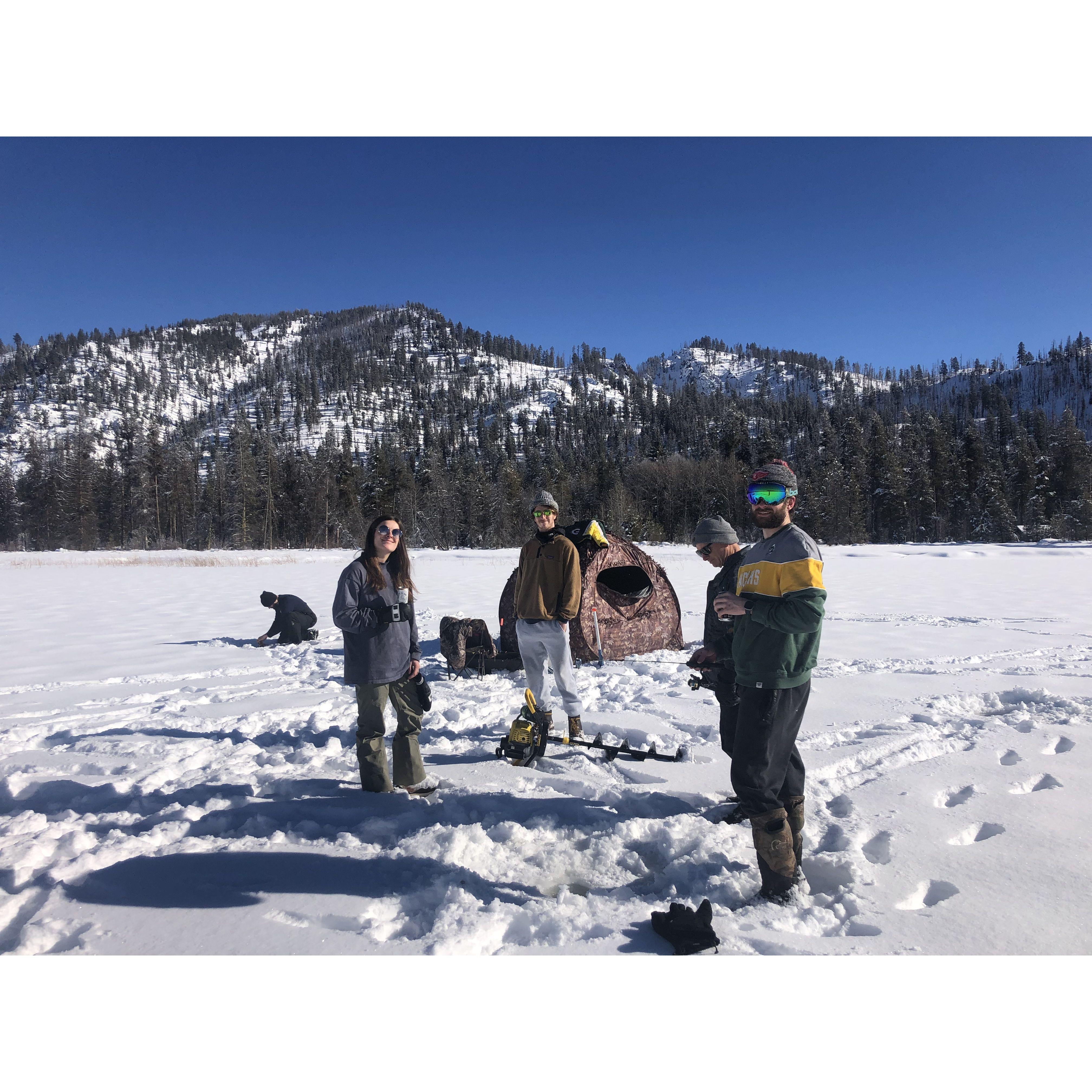 Ice fishing in Idaho 2022