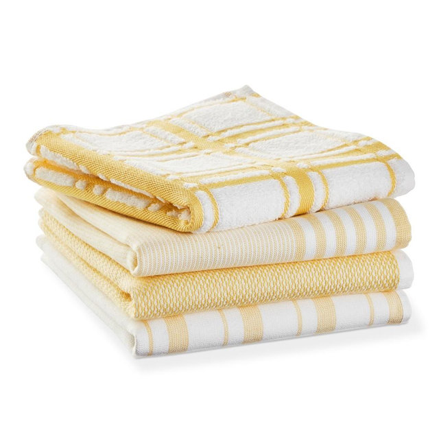Williams Sonoma Multi-Pack Absorbent Dishcloths, Set of 4, Lemon