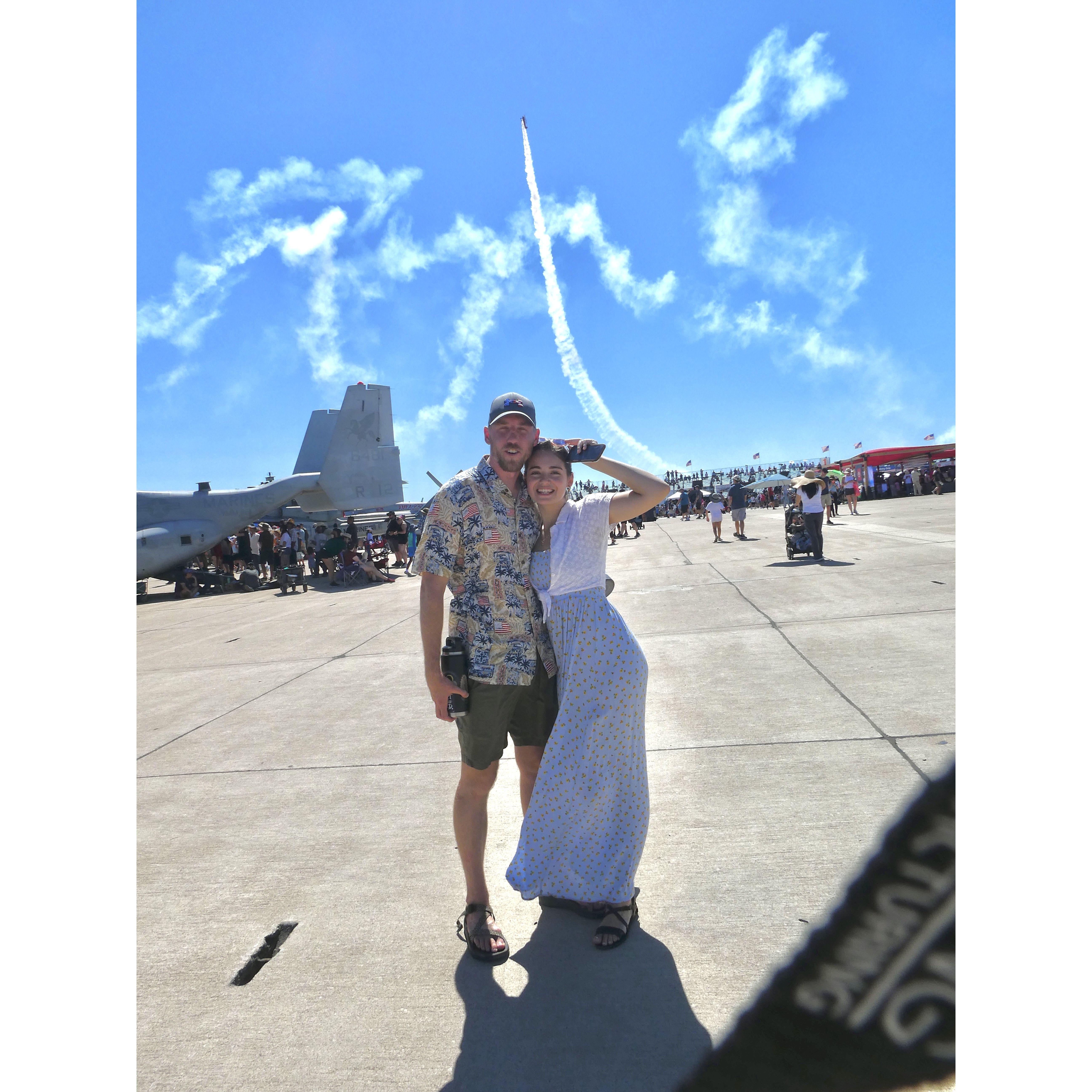 At the Miramar Air show in San Diego!