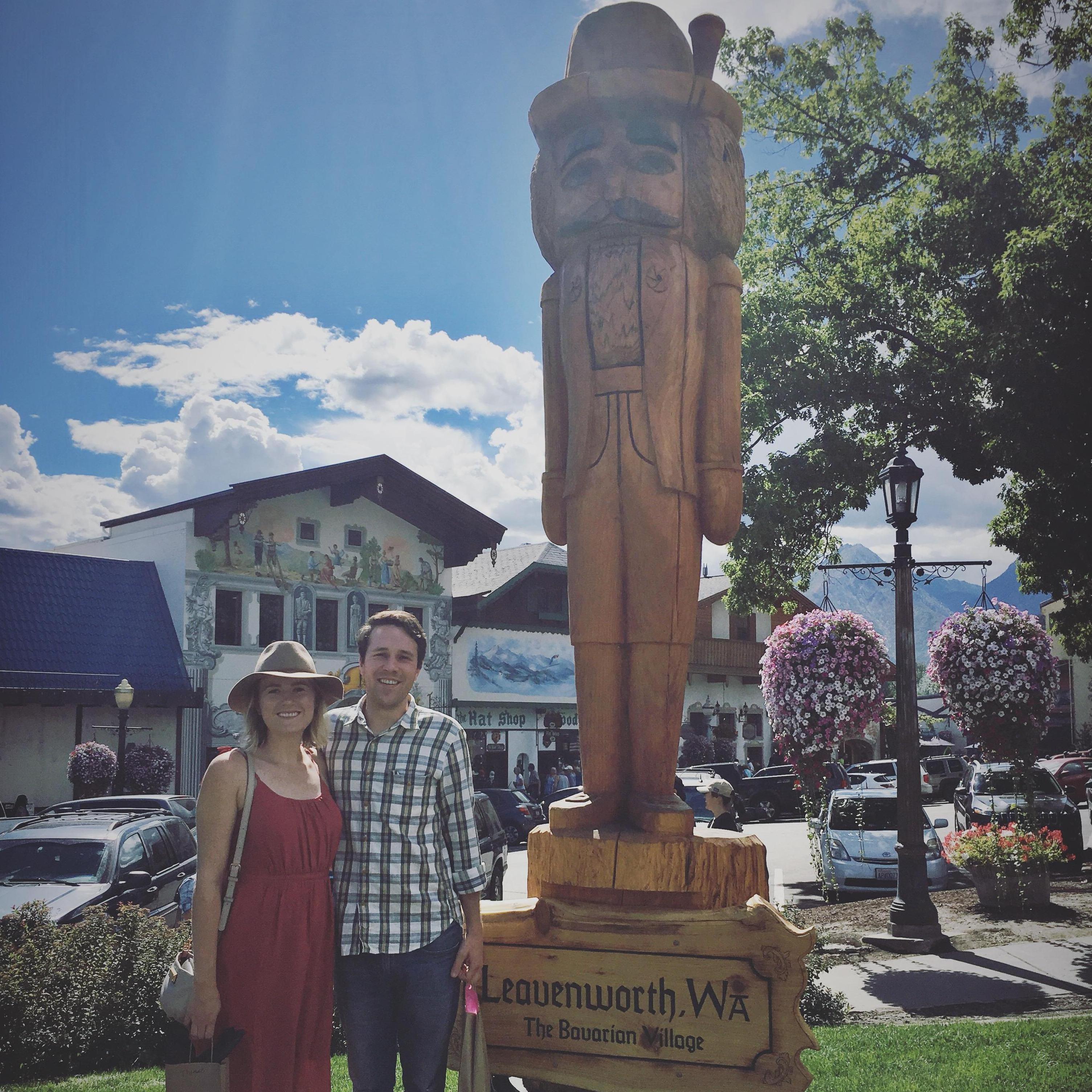 During our first trip to Leavenworth, WA in 2016 - a weekend of hiking, beer and wine tasting and brat eating.