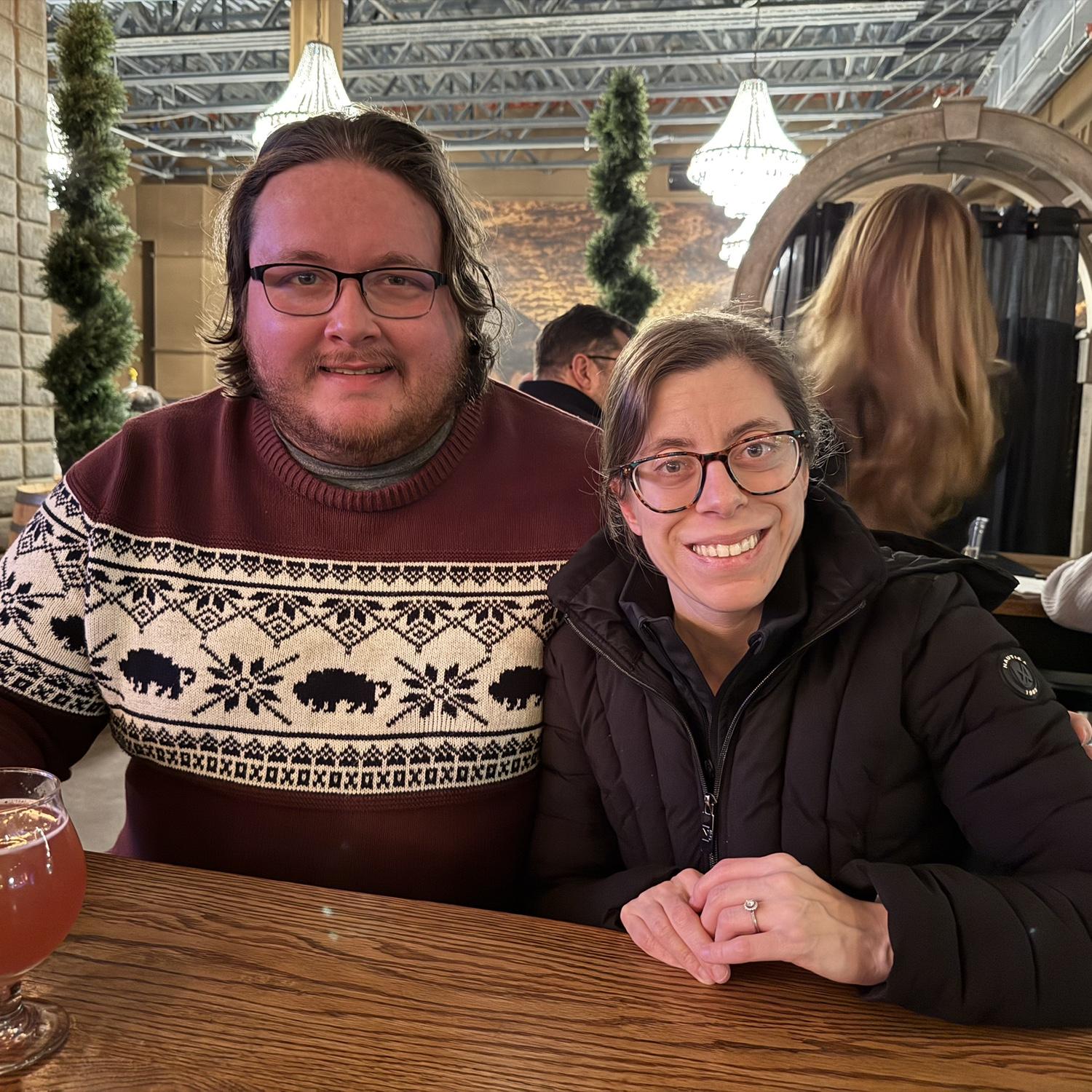Anna and Austin at the New York Beer Project