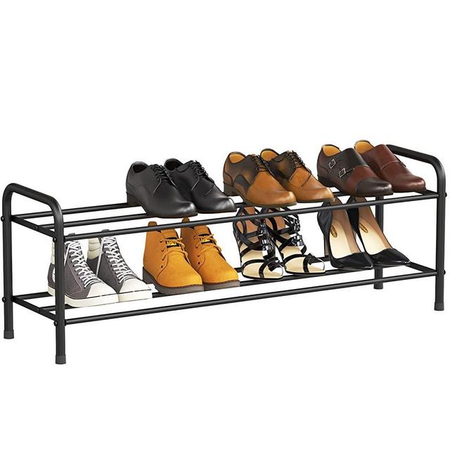 FANHAO 4-Tier Shoe Rack, 100% Stainless Steel Shoe Storage Organizer