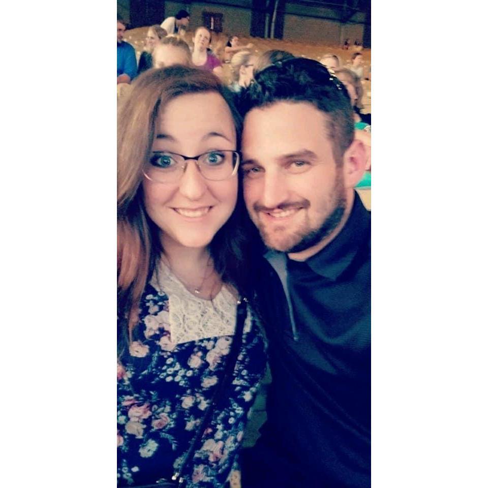 Our first concert together, Thomas Rhett at the York Fair.