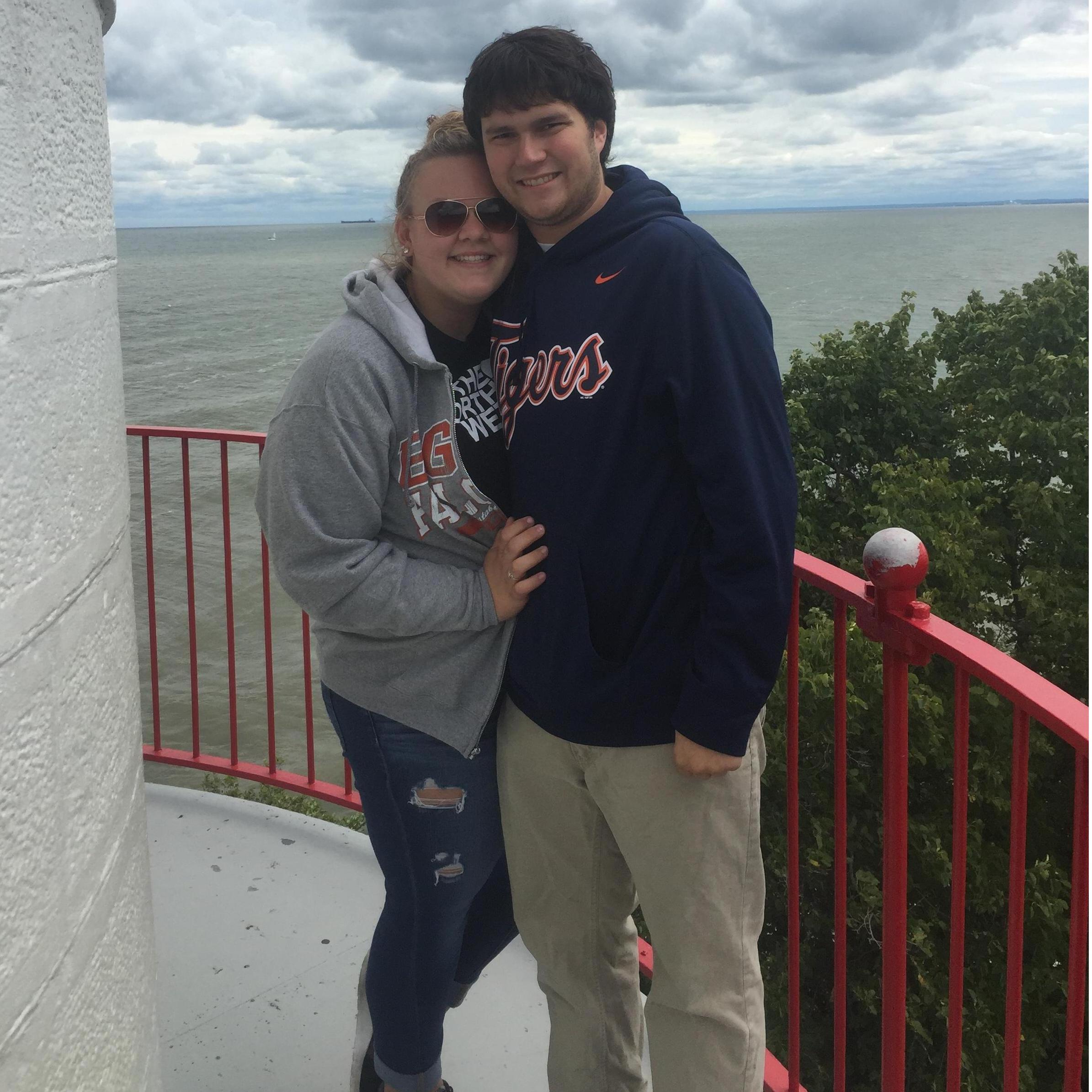 The first time I took Dom to my family's yearly vacation spot at Lake Erie.