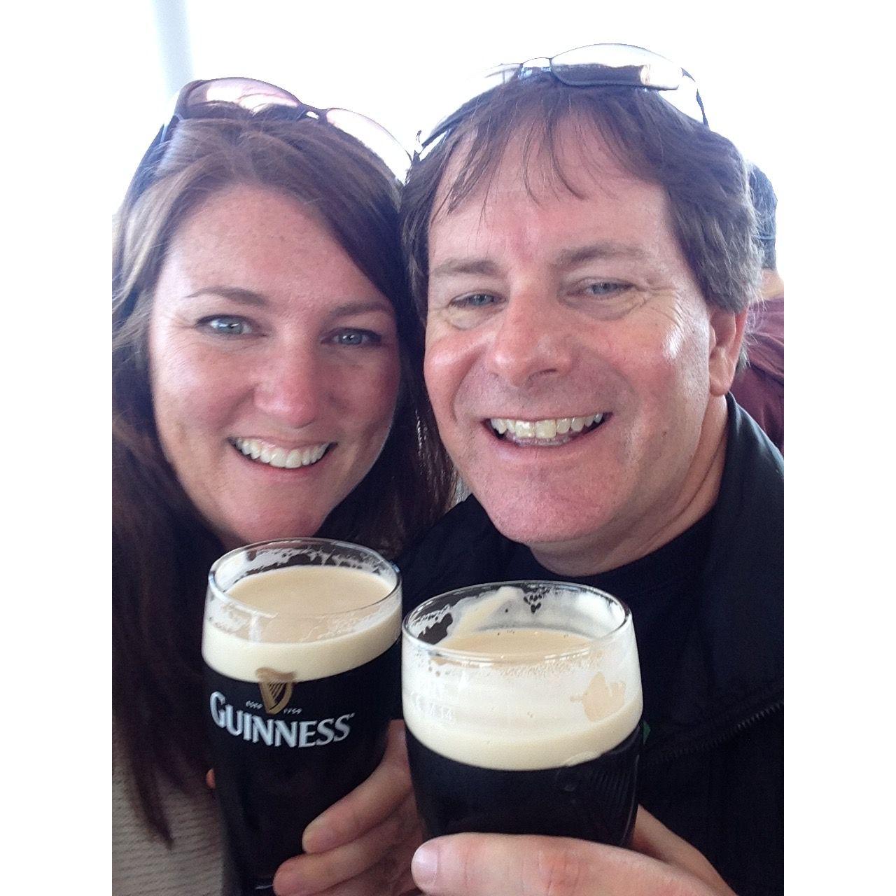 At the Guinness factory in Dublin (2015)