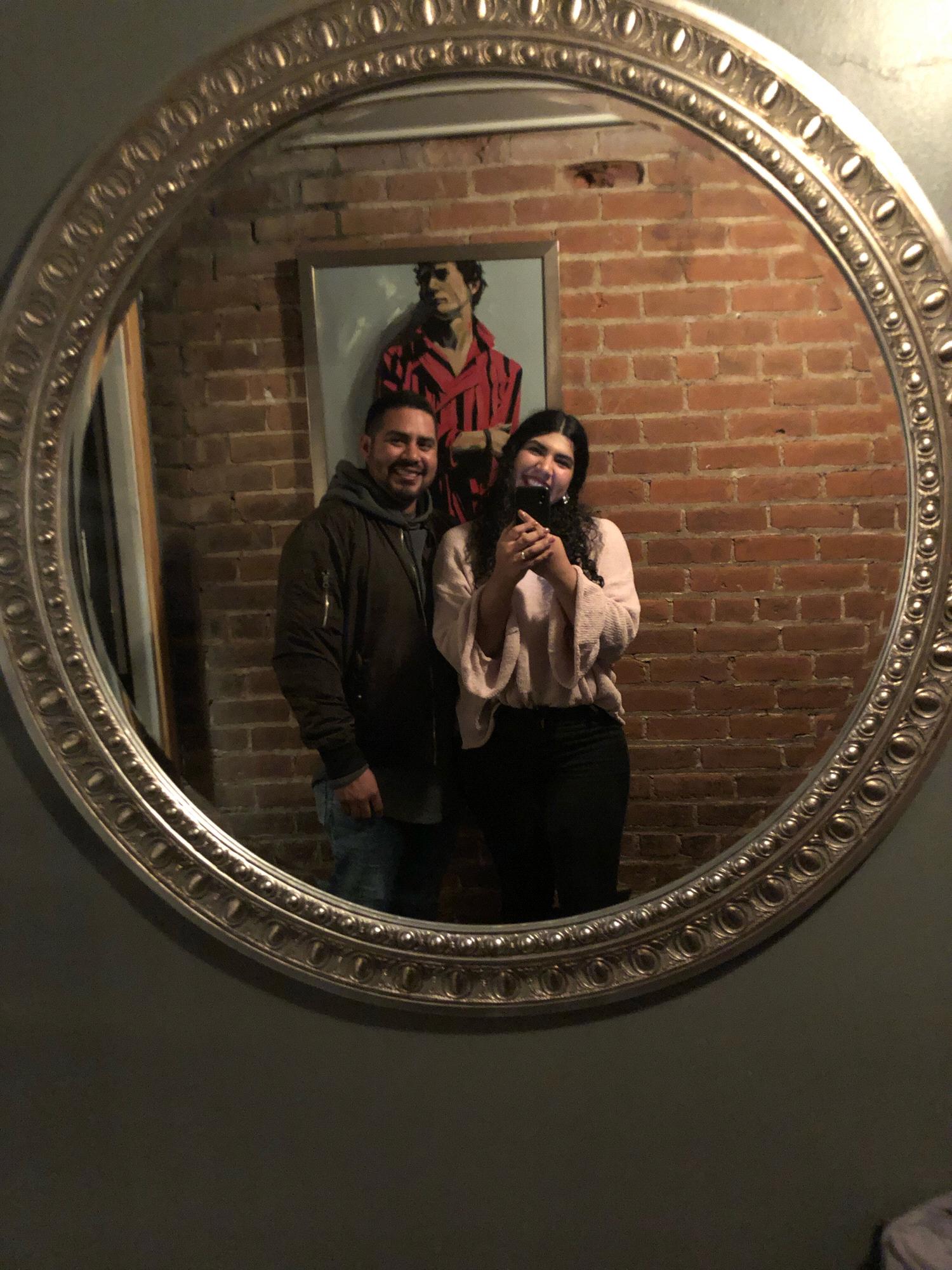 Dinner @ Brix Restaurant in Flagstaff after he proposed at Buffalo Park.