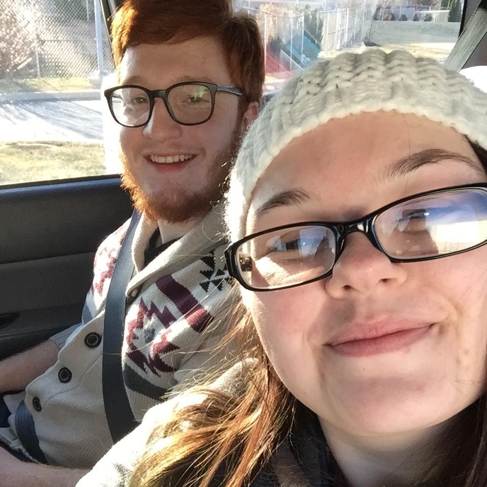 Our first road trip together. We went to Maine for spring break to visit my family