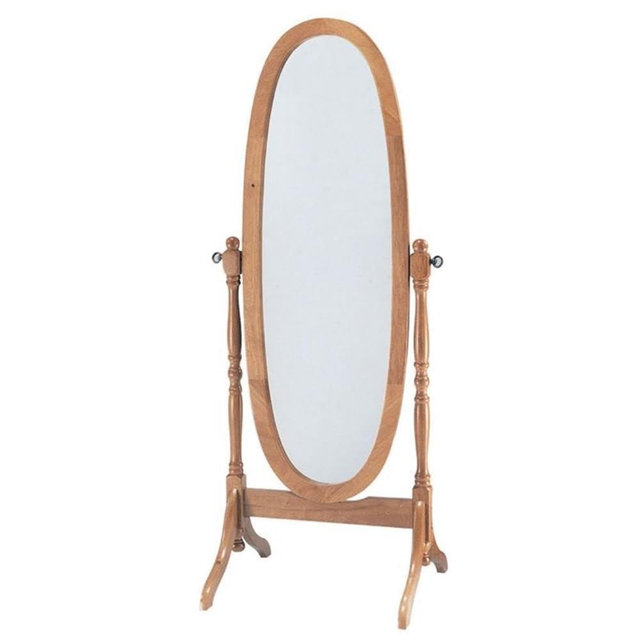 Acme Fynn Wood Cheval Mirror in Oak