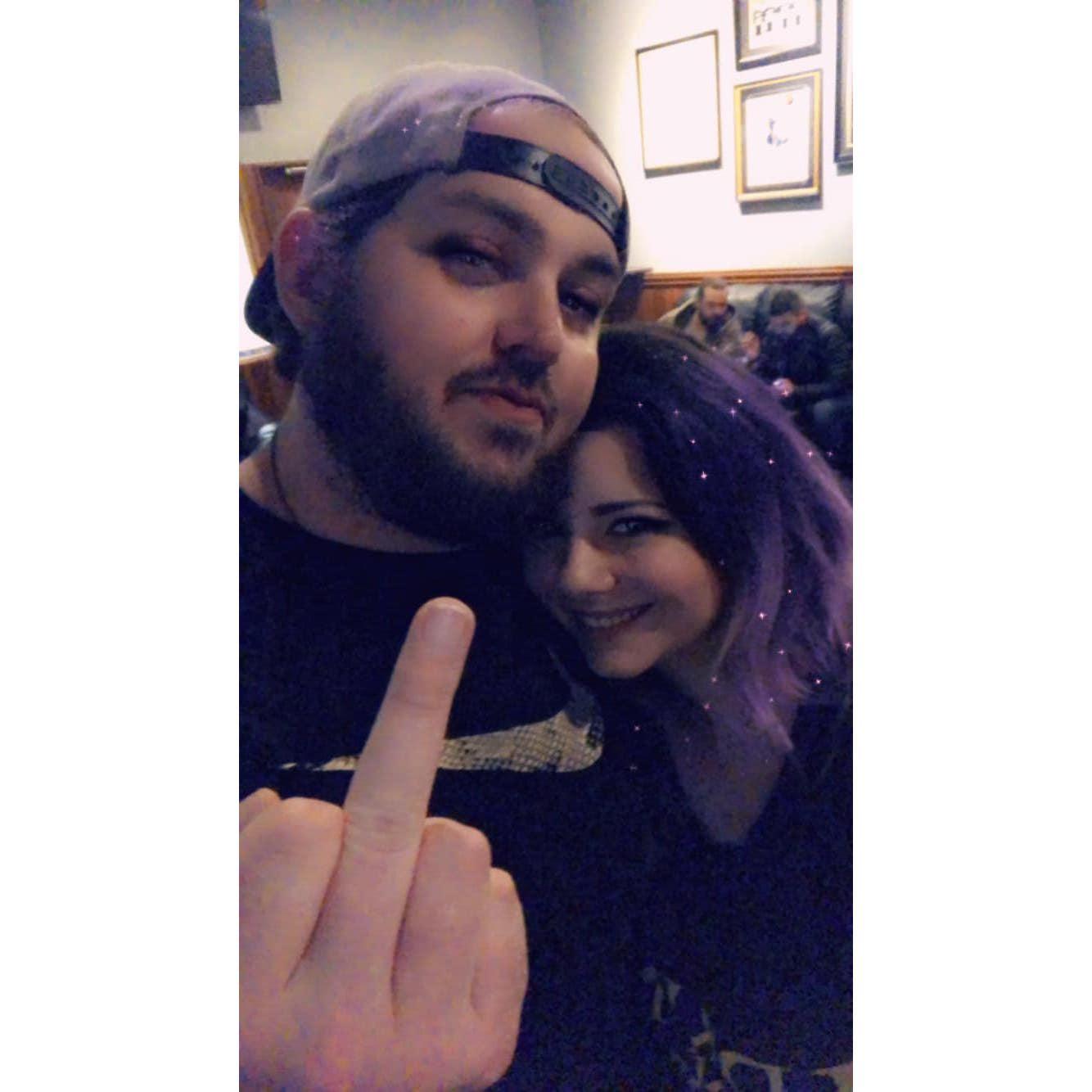 Our very first picture together on the night we met.