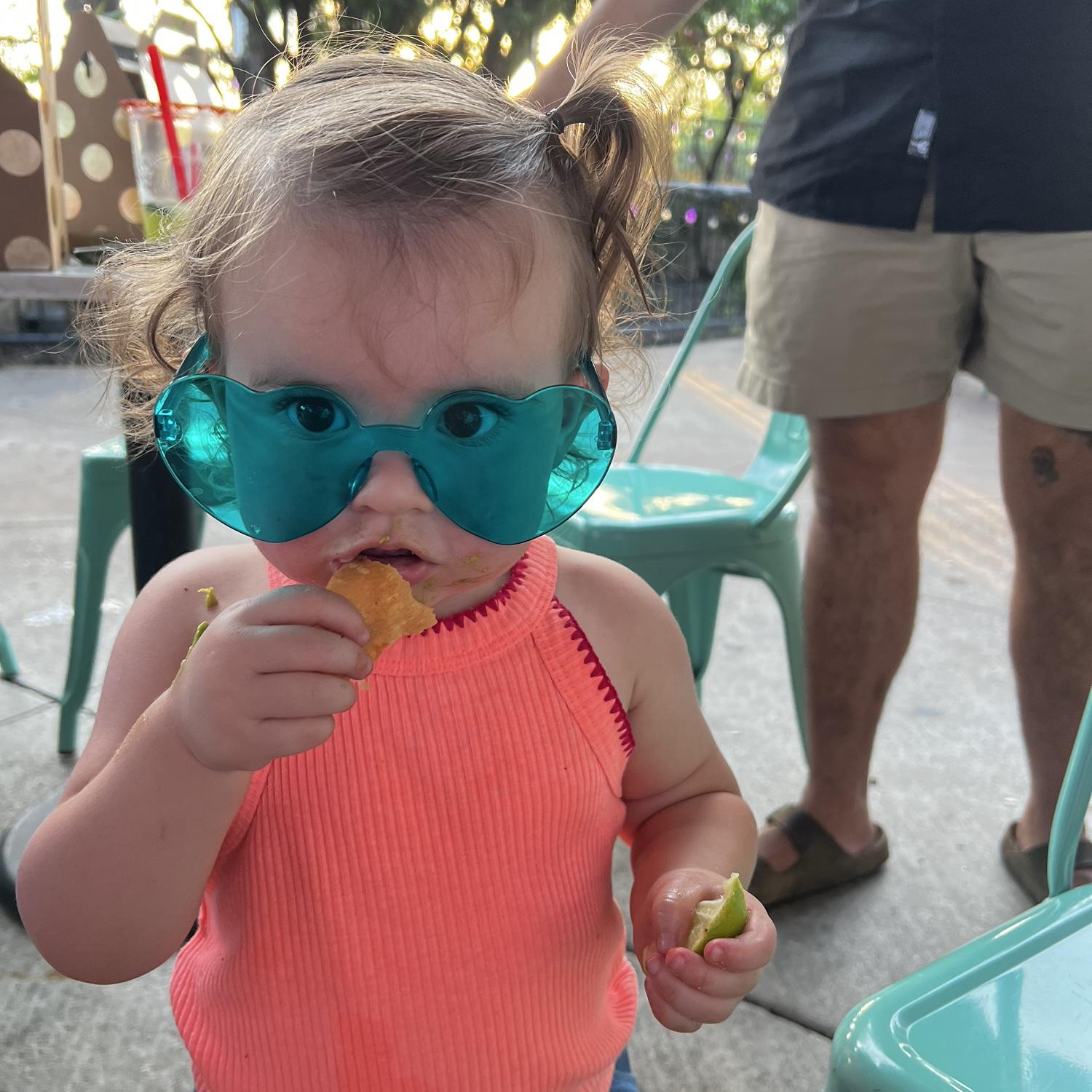 Lucy is a guacamole lovin baby!