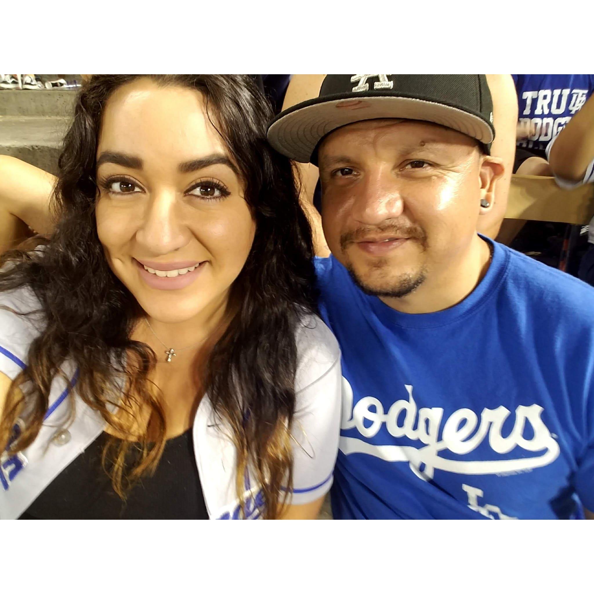 Dodger game, Dodger Stadium