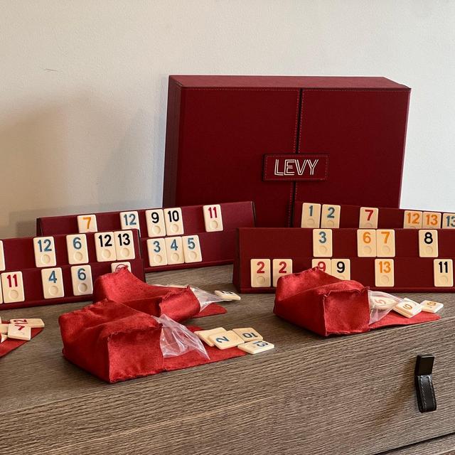 Elite Leatherette Rummikub Set with Locker, Rummy Board Game, Handmade Massive Rummy Cube Set, Okey Game Set, Customizable Rummy Set Gifts