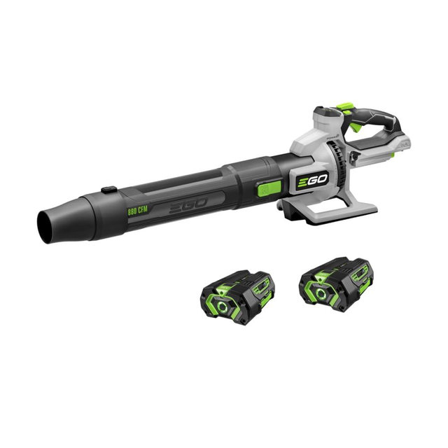 EGO POWER+ Leaf Blower, Cordless Electric 880 CFM, Includes (2) 56V 4.0Ah Batteries and Charger - LB8803-2
