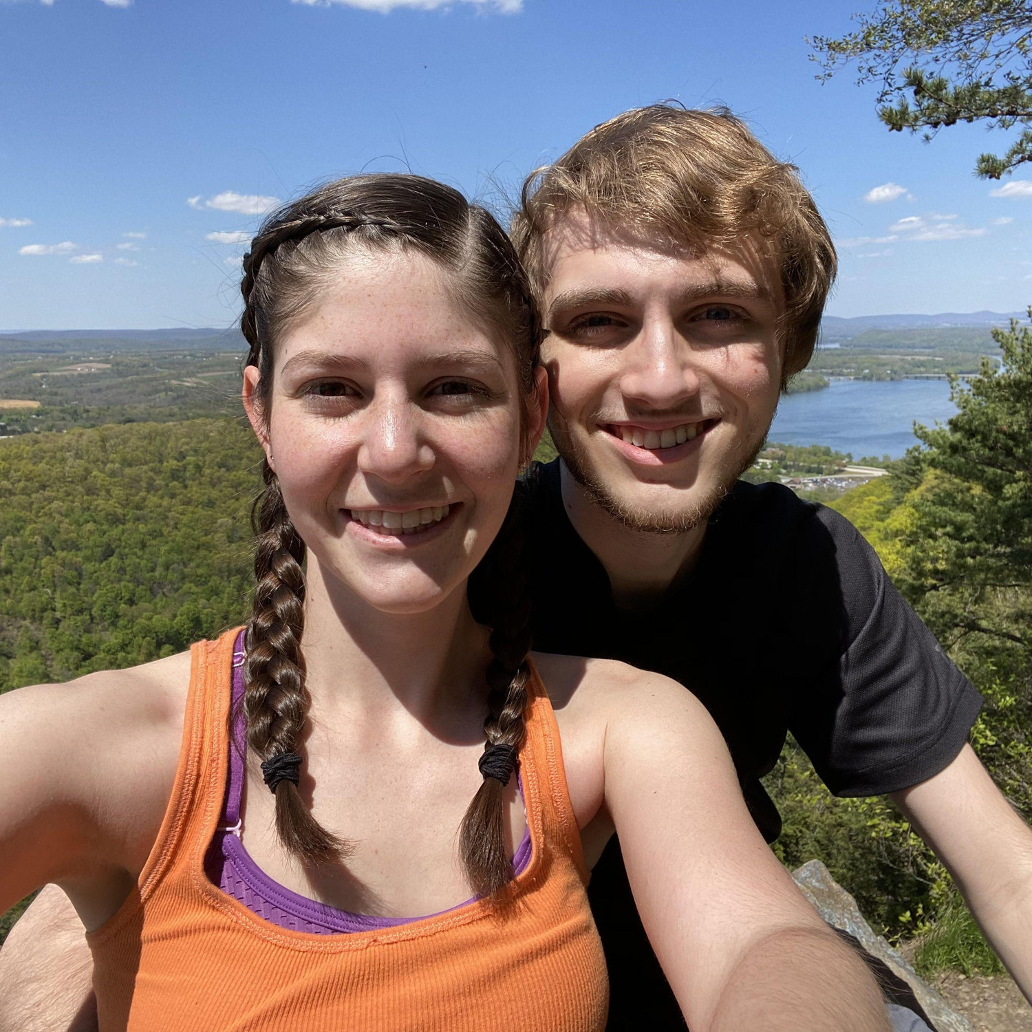 Beautiful views on top of Hawk Rock.