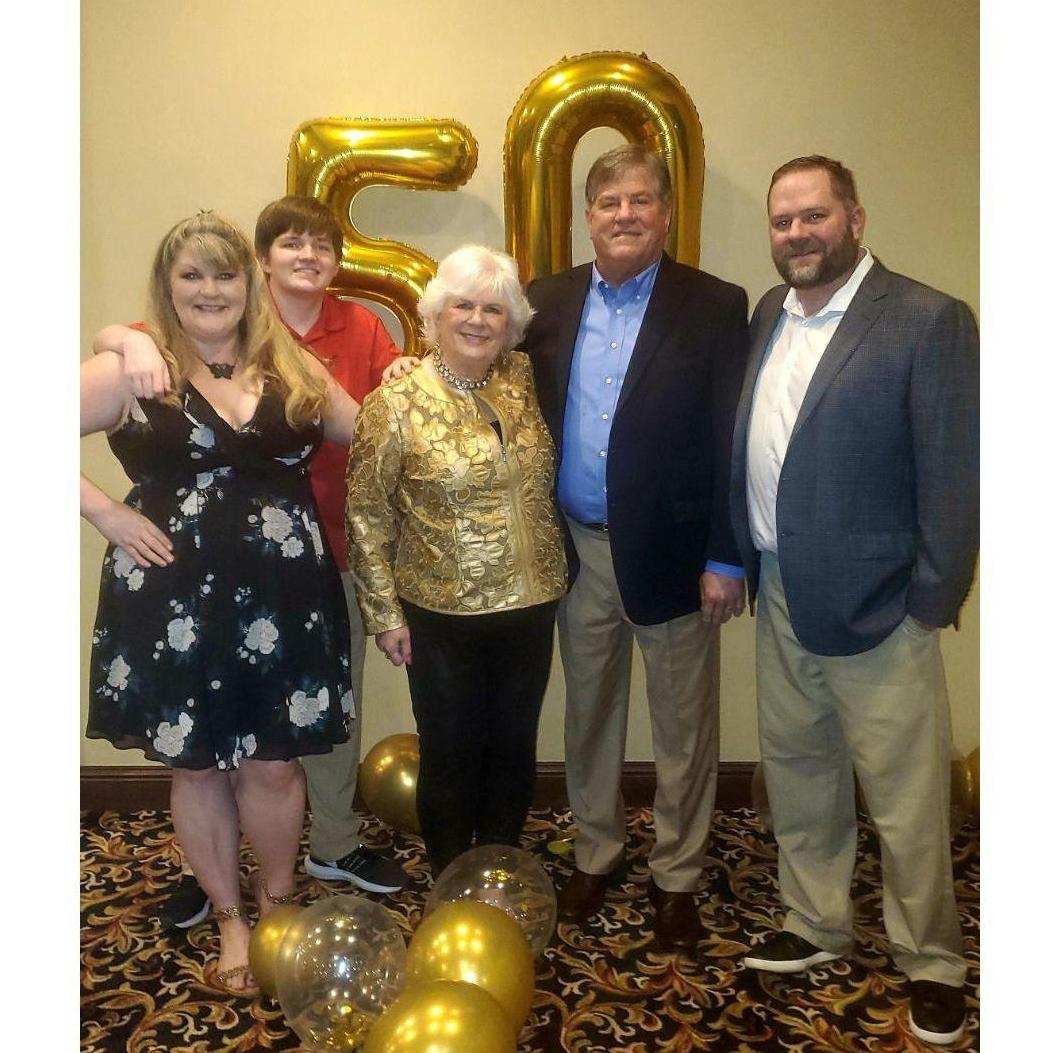 The Burroughs - celebrating their surprise 50th anniversary party!