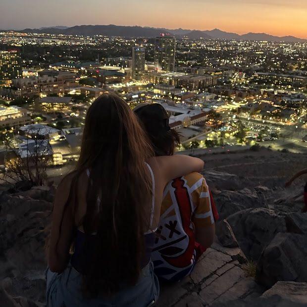 Taken after a hike in AZ with Sellas and Nikelle
