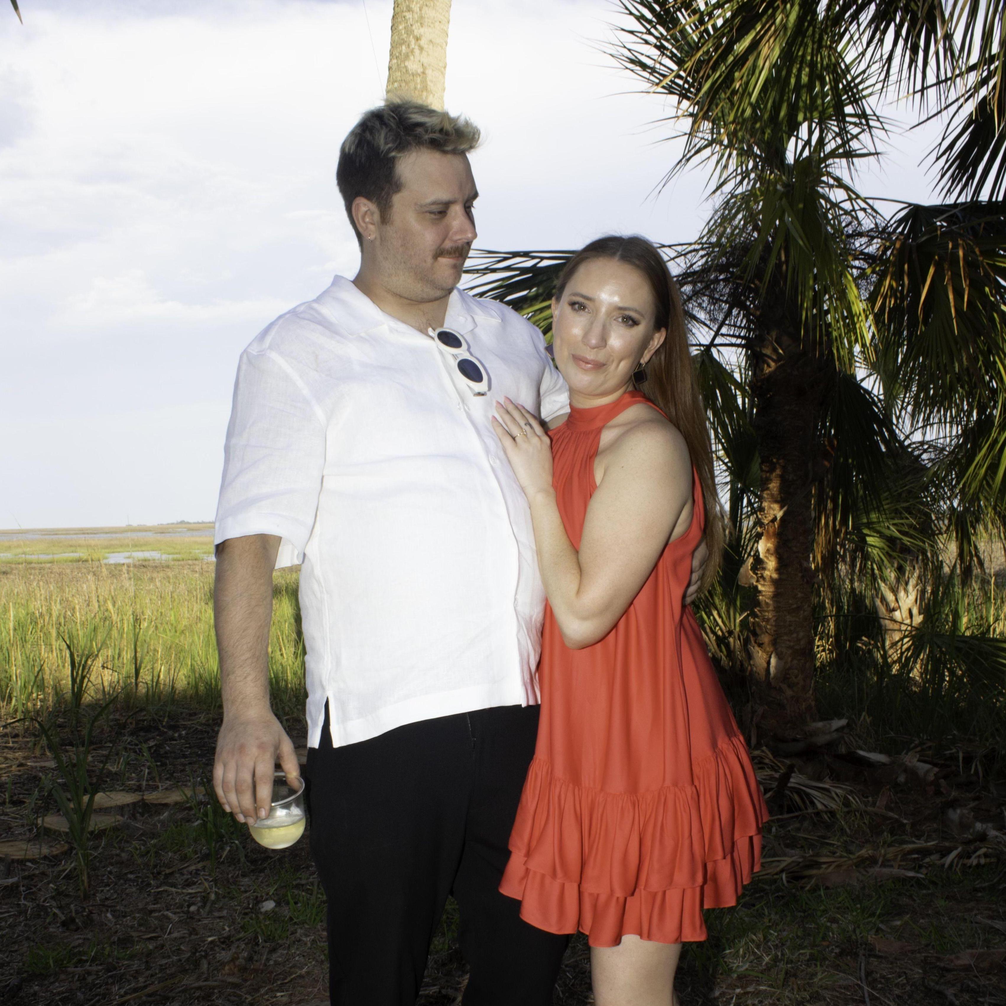 Calvin & Sydney's sweet wedding on the marsh <3