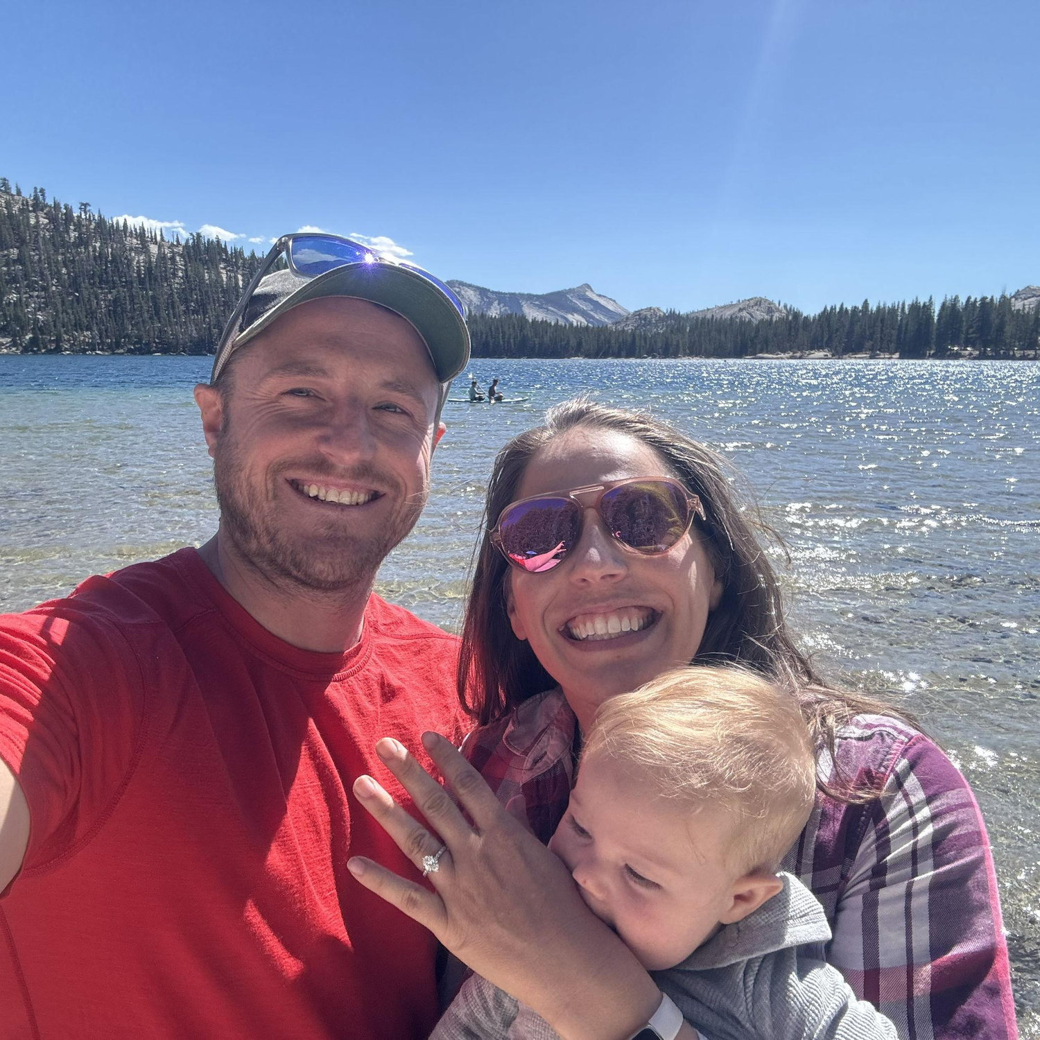 right after getting engaged!