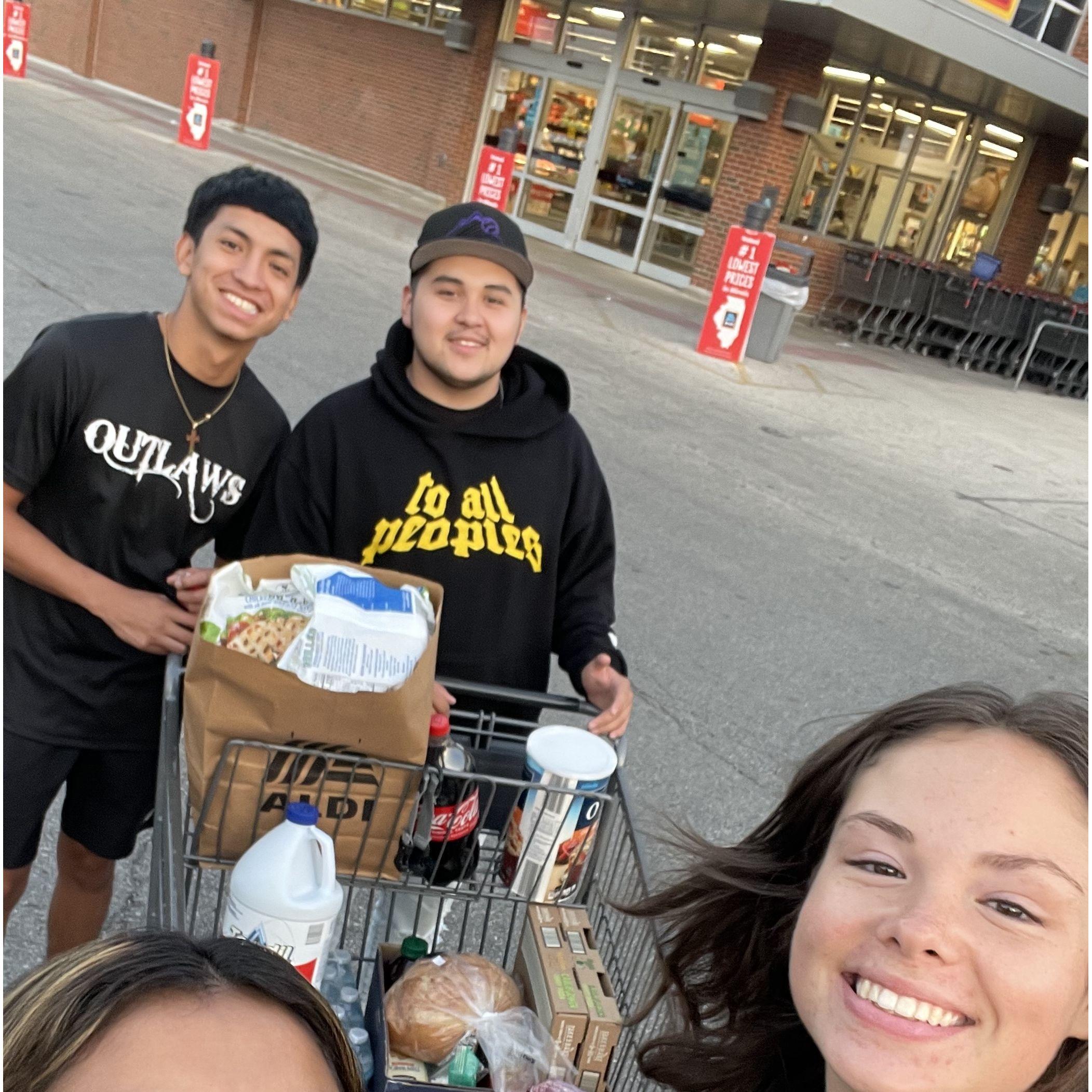 First college grocery run in 2022!