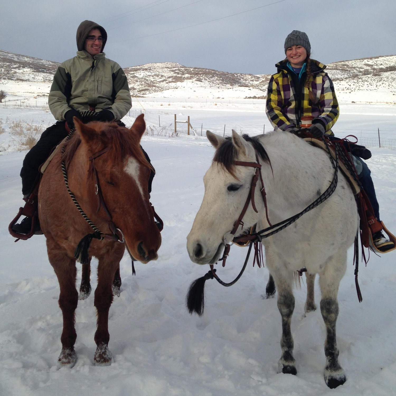 riding with Kevin's sister, Amanda, at Blue Sky Ranch in Utah!