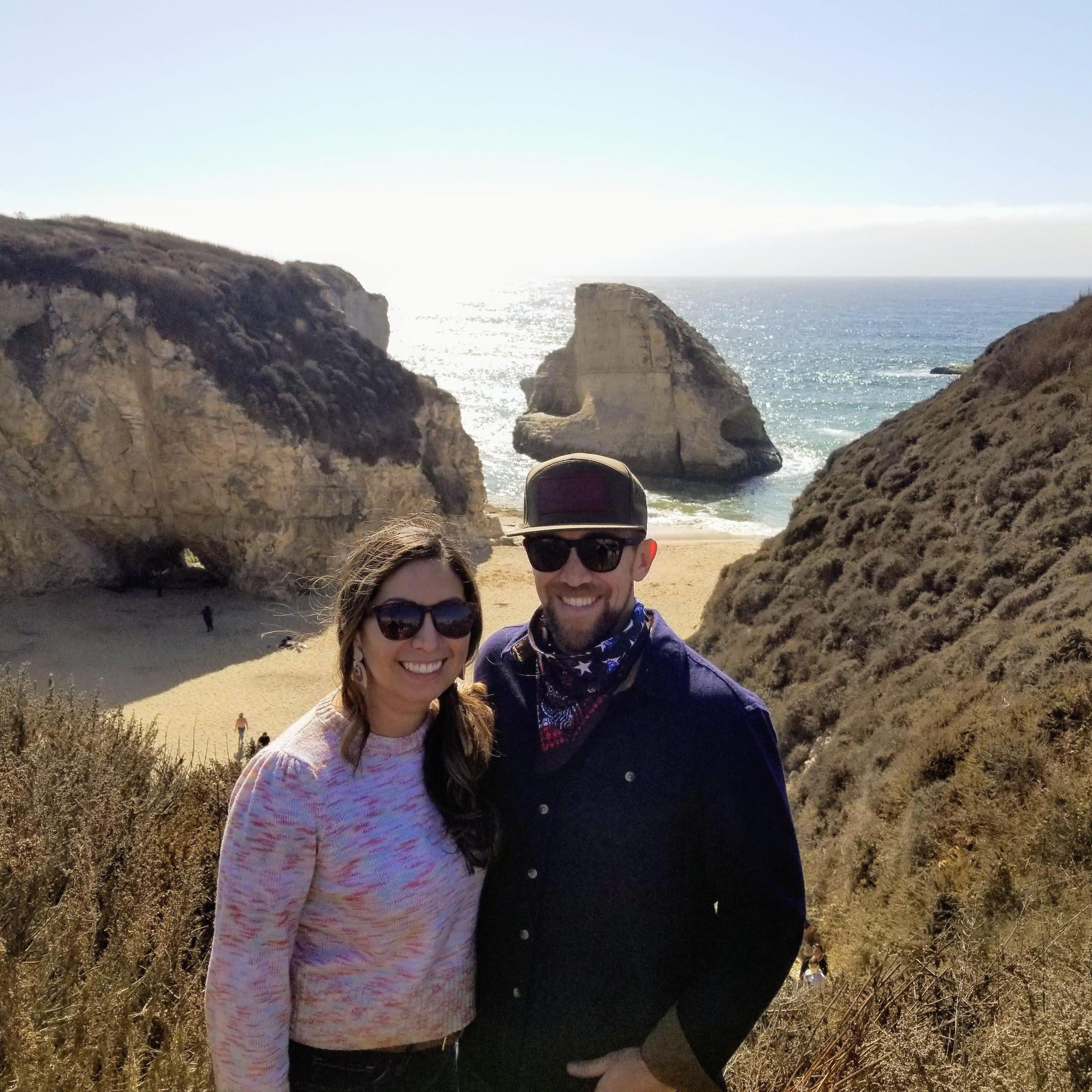 We took a trip along the California coast to Shark Fin Rock...it's not far from SF!