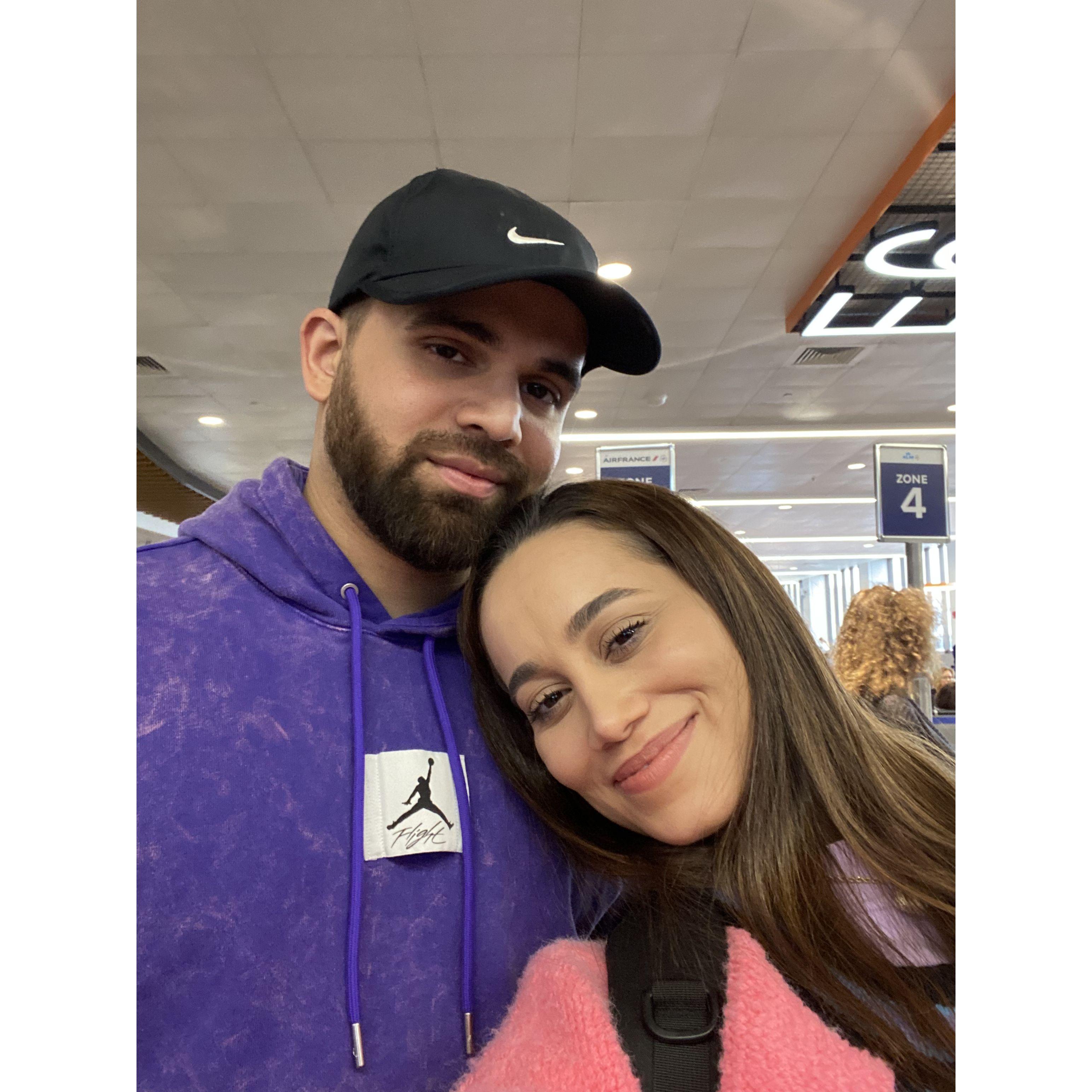 Right before our fist international trip together!