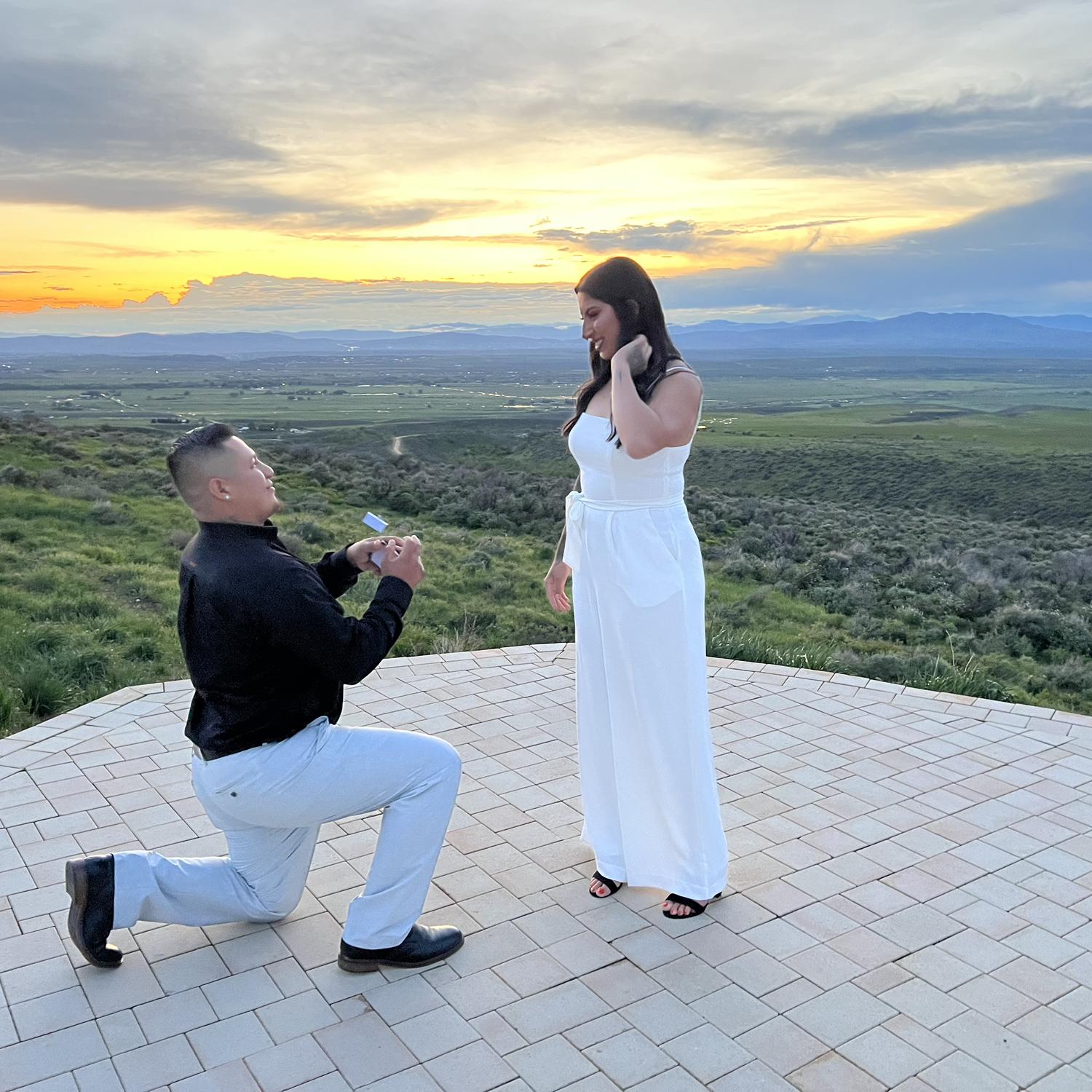 The second time he proposed to me 😘