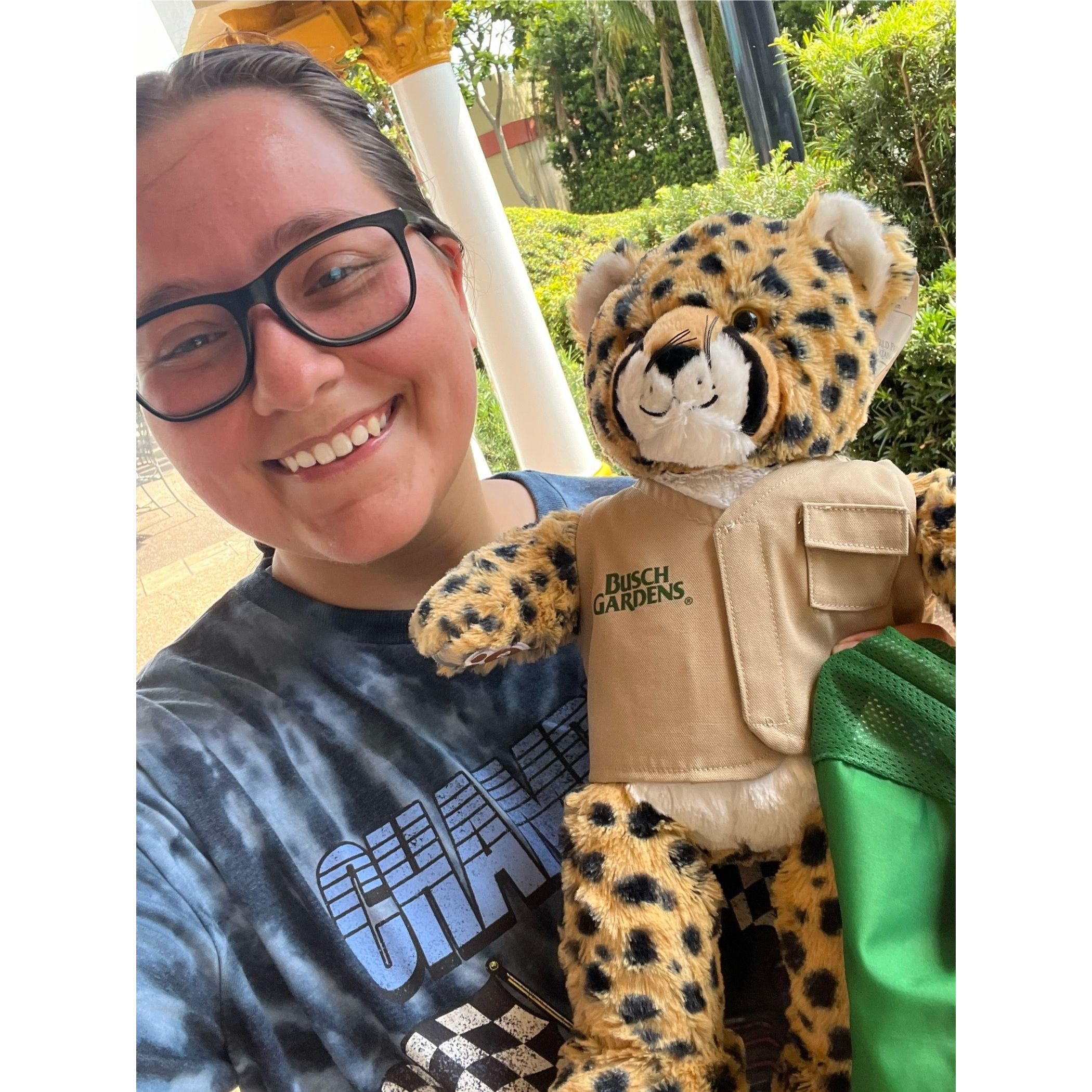 When you surprised me at Busch Gardens and bought me a build a bear