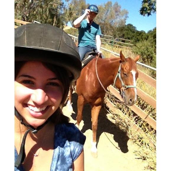Christian's college graduation gift for Sofia - horseback riding! We've always loved gifting each other experiences rather than material things. We just love doing stuff together!