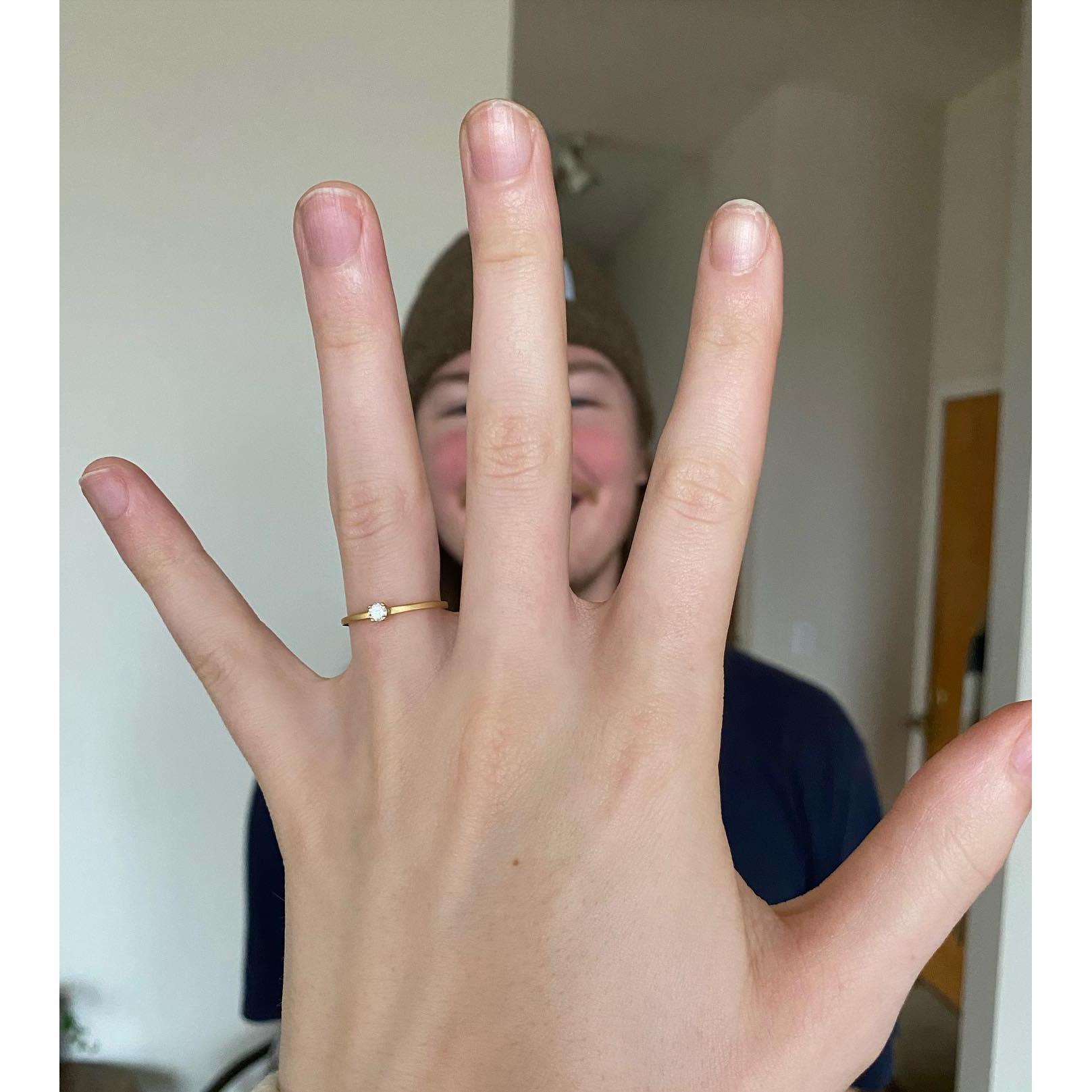 Revealing to the world that Rhiannon said yes! Ah social media - 2022