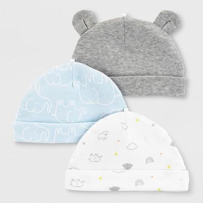 Baby Boys' 3pk Hats - Just One You® made by carter's 0-3M