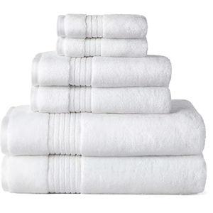 Liz Claiborne Signature Plush 6pc Towel Set (white)