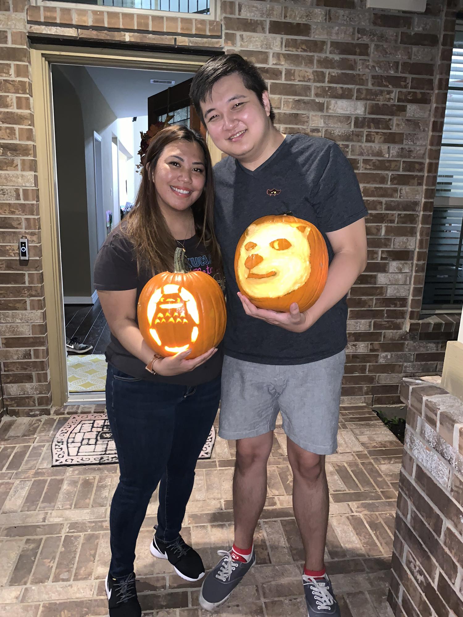 (2019) Totoro and Doge! Our Pumpkin Carving Tradition