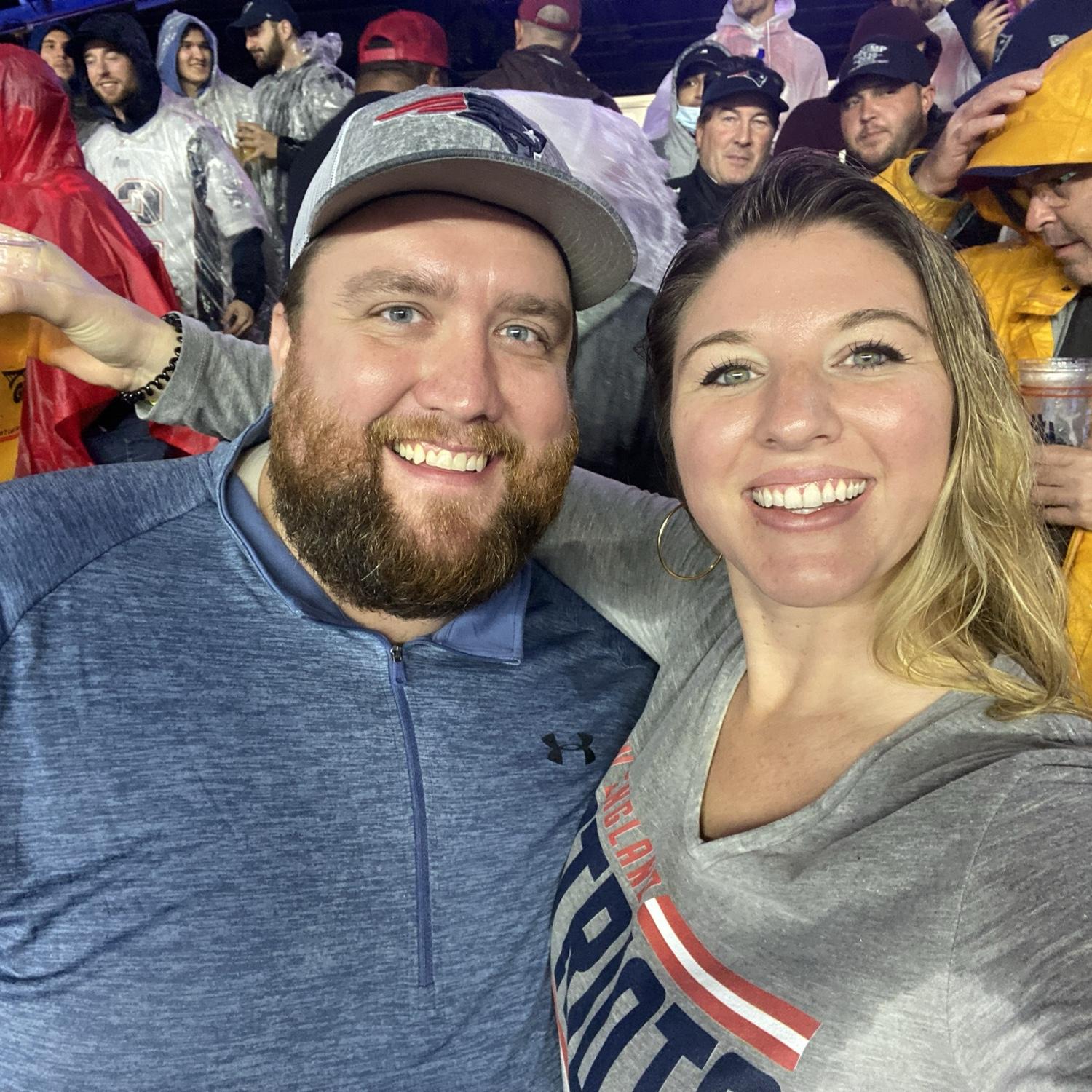A little rain at the Patriots/Buccs game in 2021!