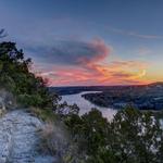 Watch the sunset @ Mount Bonnell