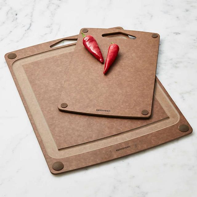 Epicurean ® Nutmeg 2-Piece Non-Slip Paper Composite Cutting Board Set