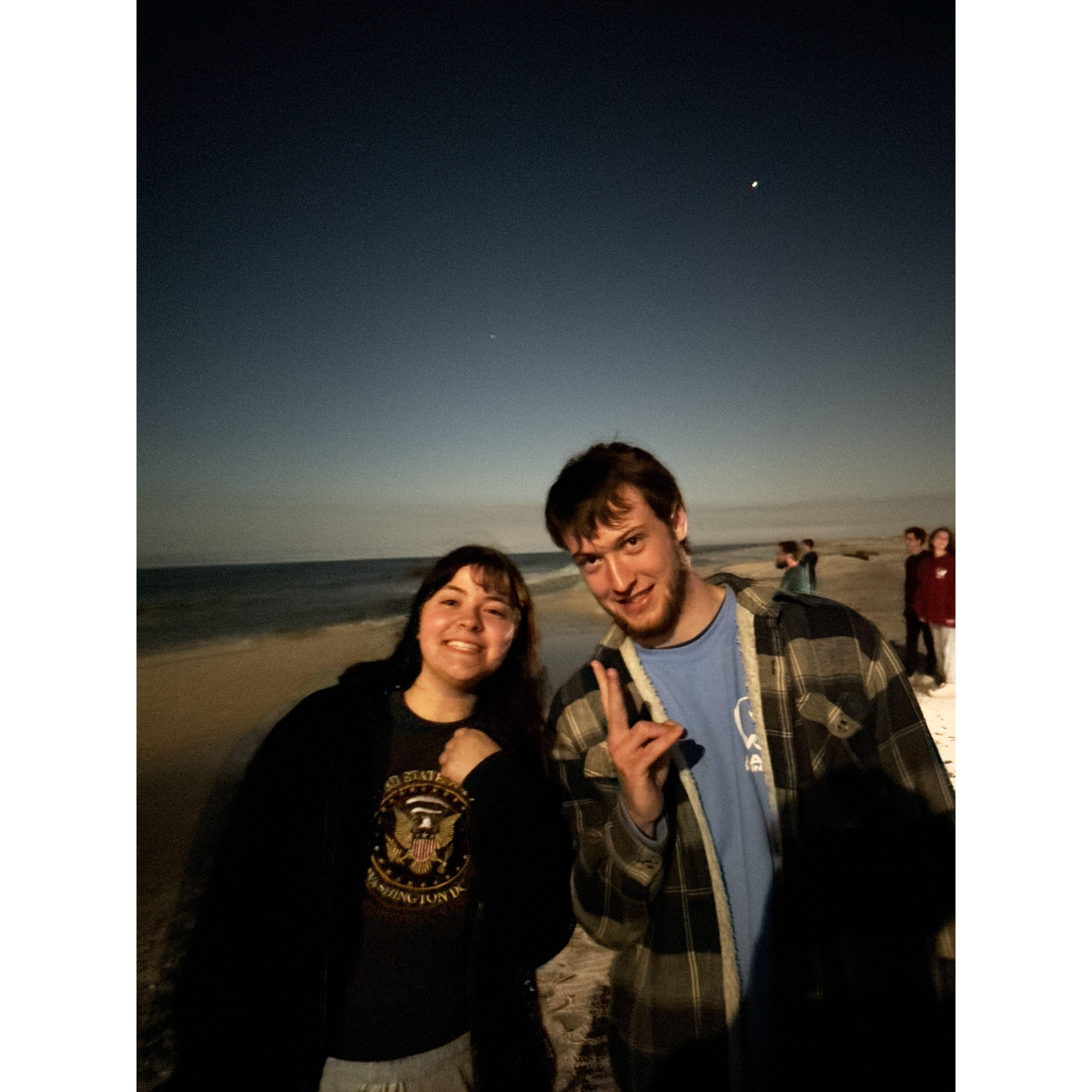 The night we started dating, and no one knew! (Thanks Johnny:))