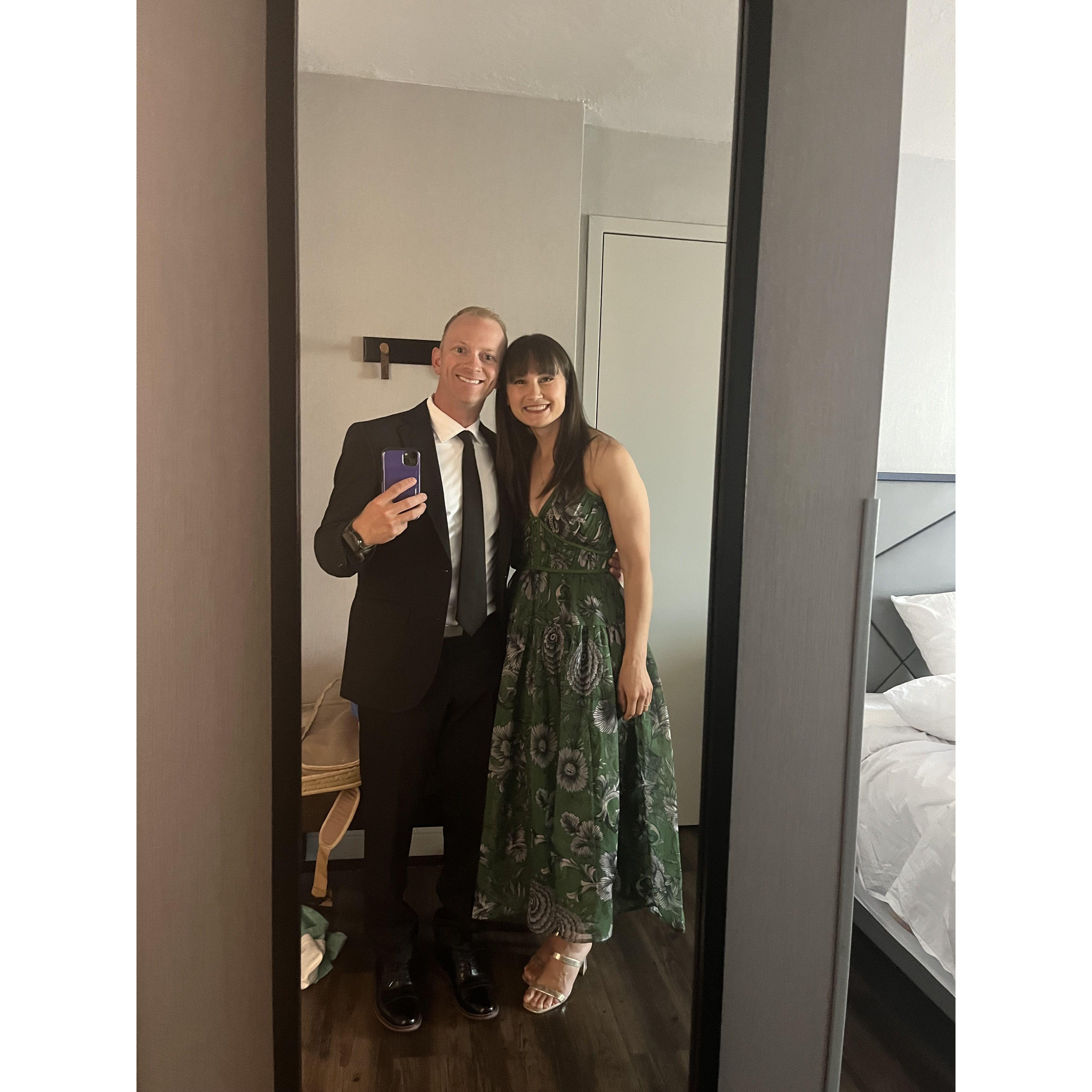 First wedding appearance together