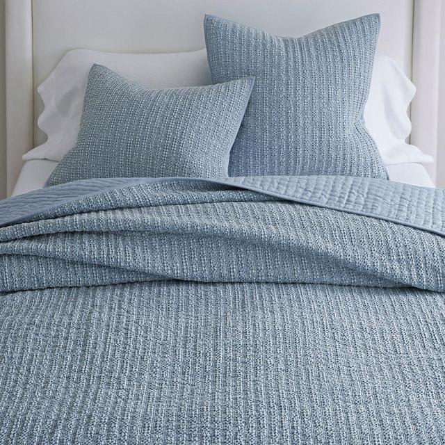 Chambray Honeycomb Cotton Duvet Cover, King/Cal. King