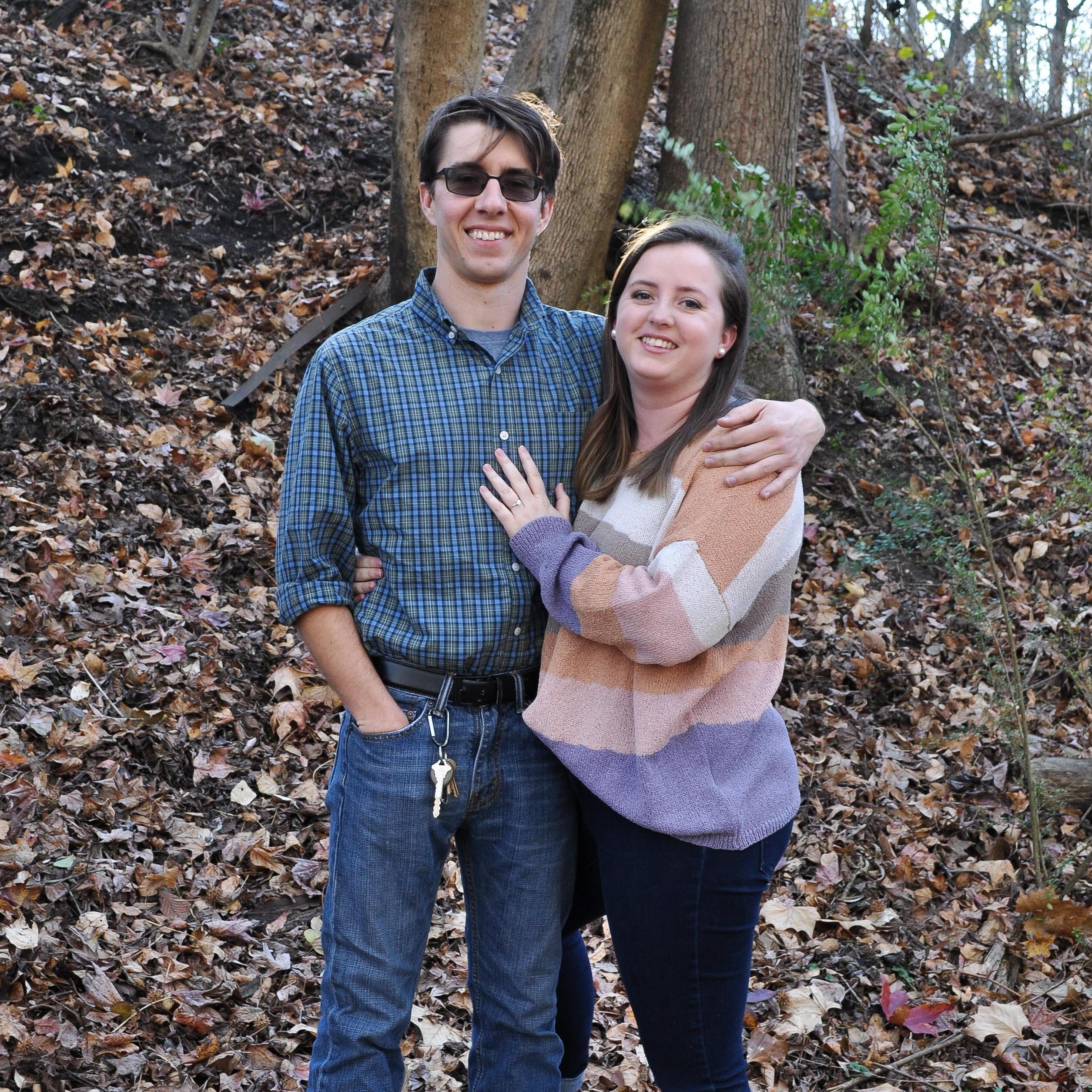 A cute moment during out engagement shoot with Kenzie McEachern Photography