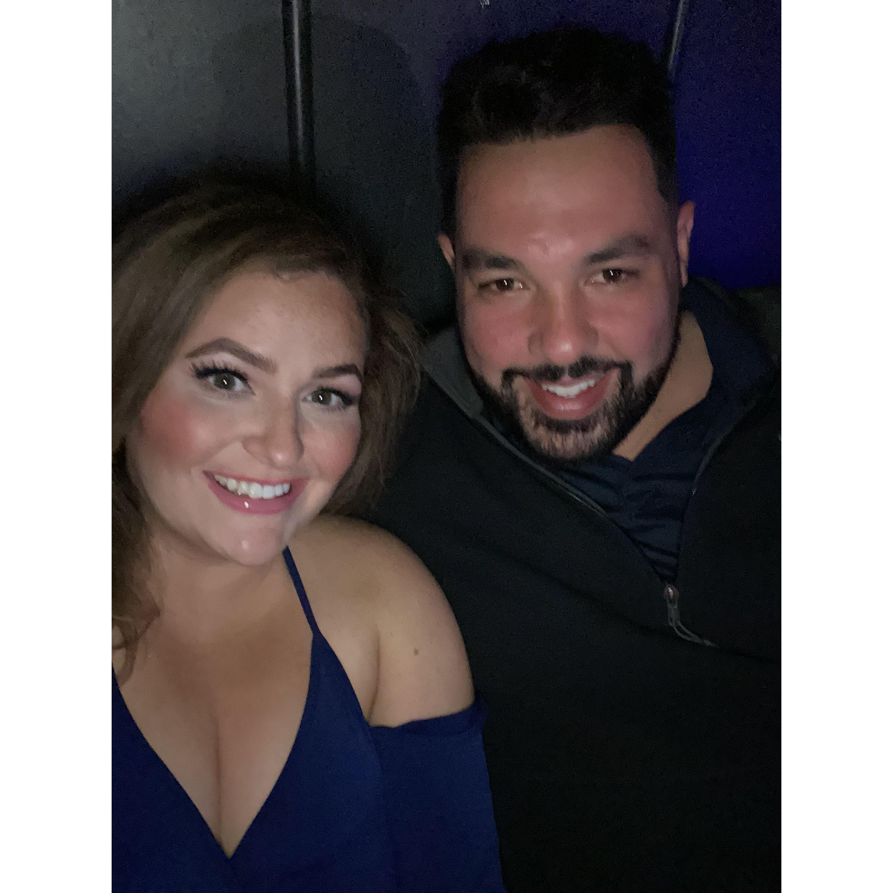Our 1st trip to Atlantic City - Comedy Club! - 2 months together