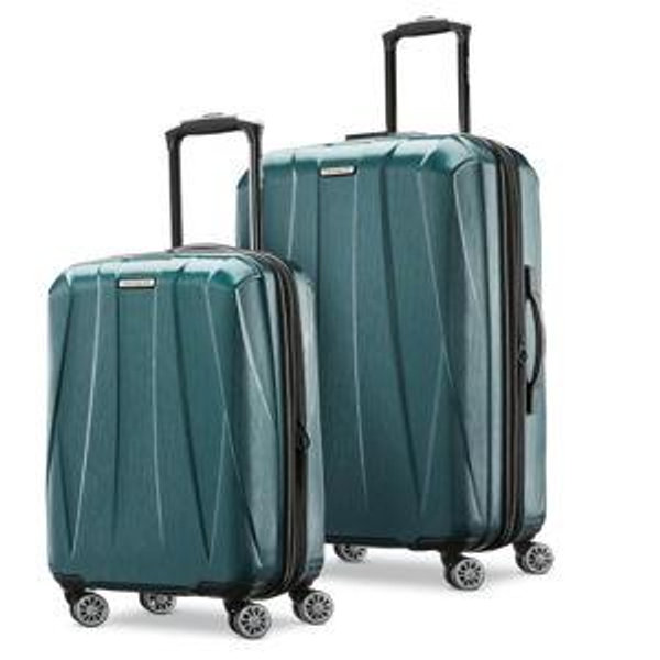 Samsonite Centric 2 Hardside Expandable Luggage with Spinner Wheels, 2-Piece Set (20/24), Emerald Green