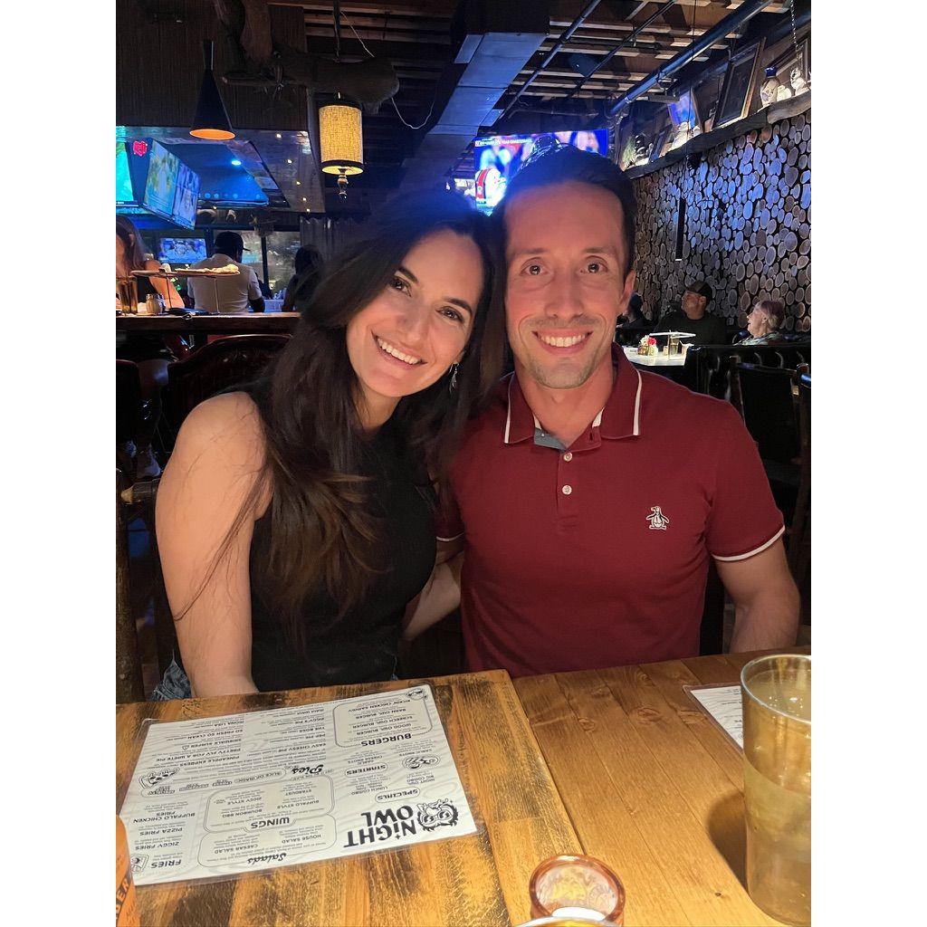 Our first photo together