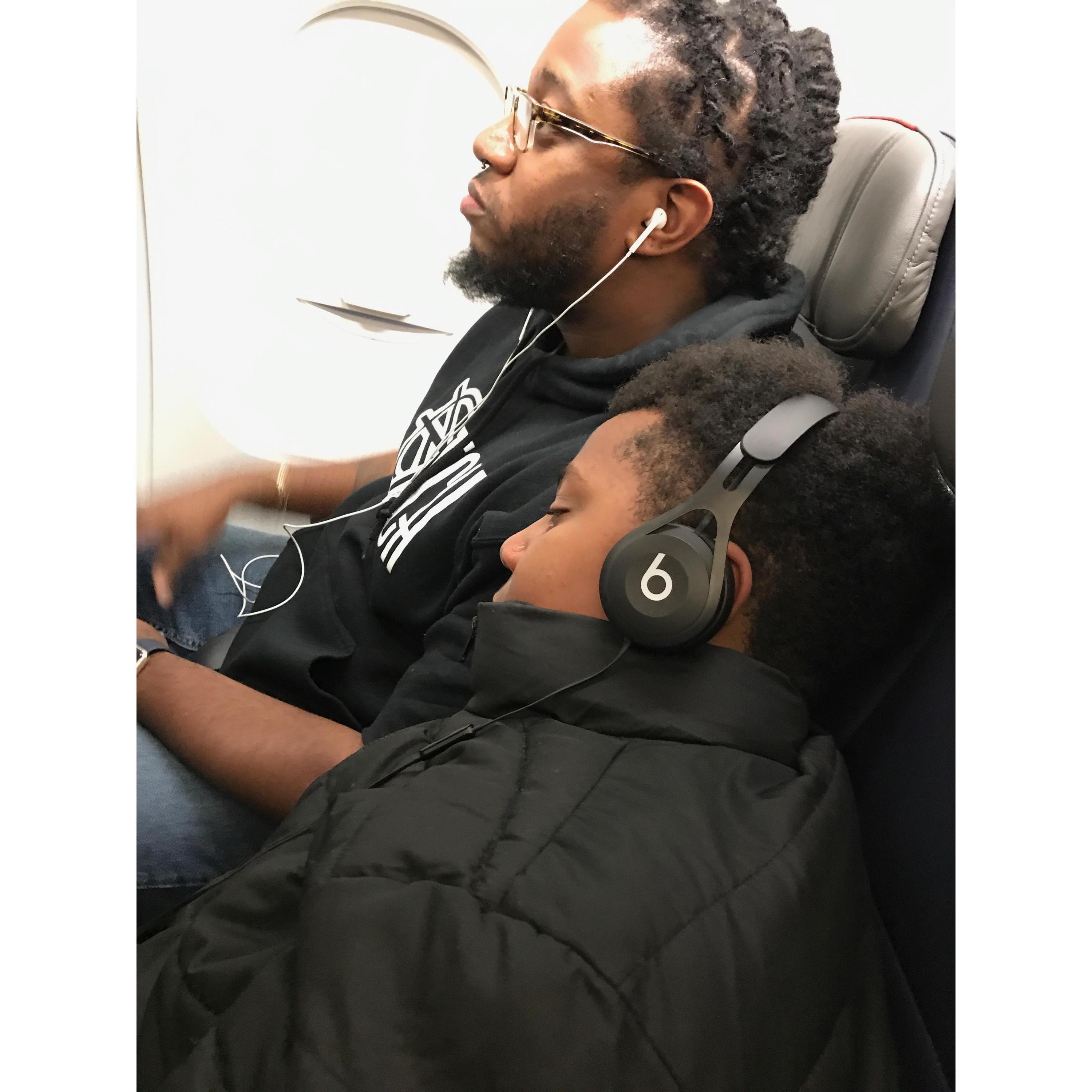 Jaheim's first plane ride